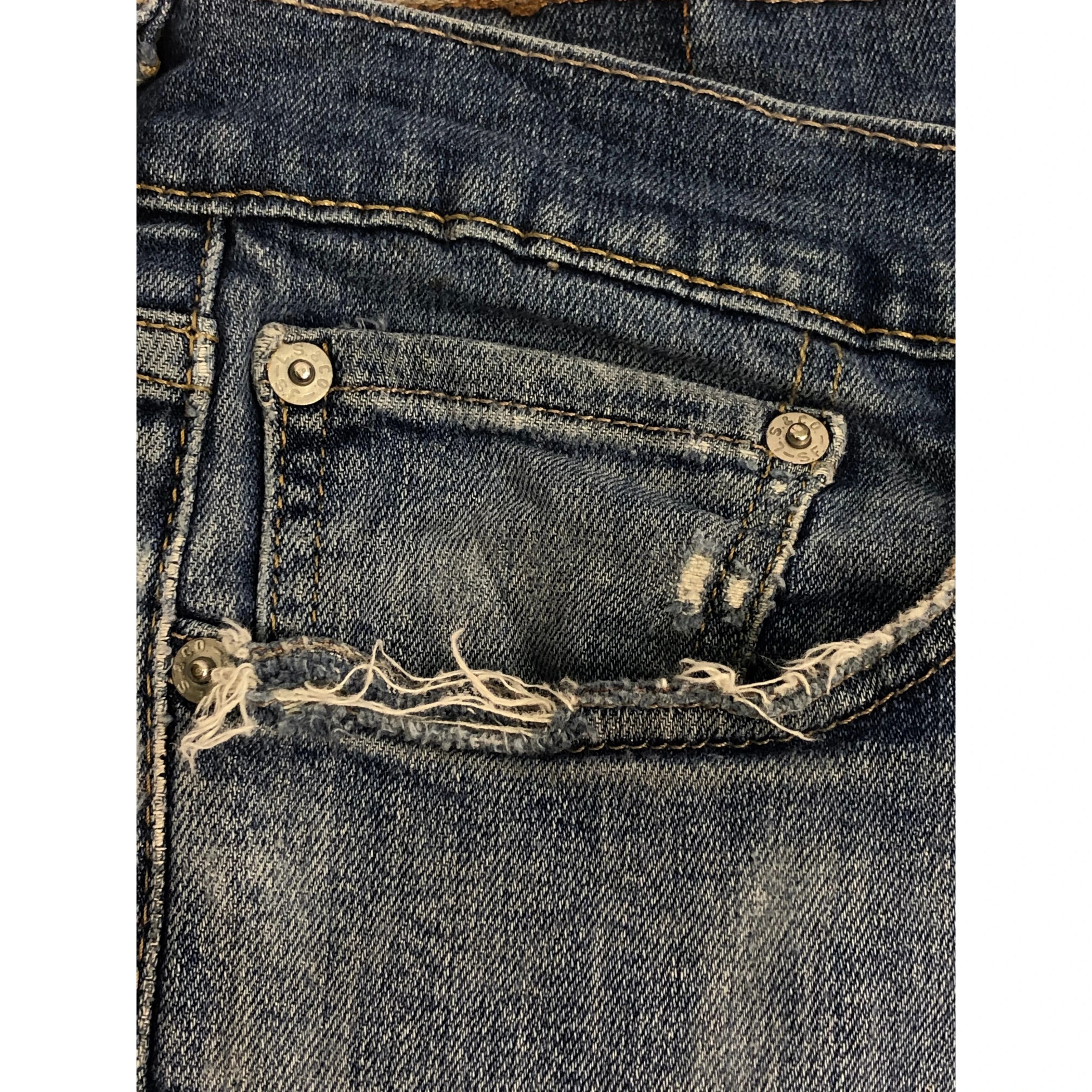 Levi's × Vintage Vintage Levis Distressed Denim DP0078 Size US 34 / EU 50 - 6 Thumbnail