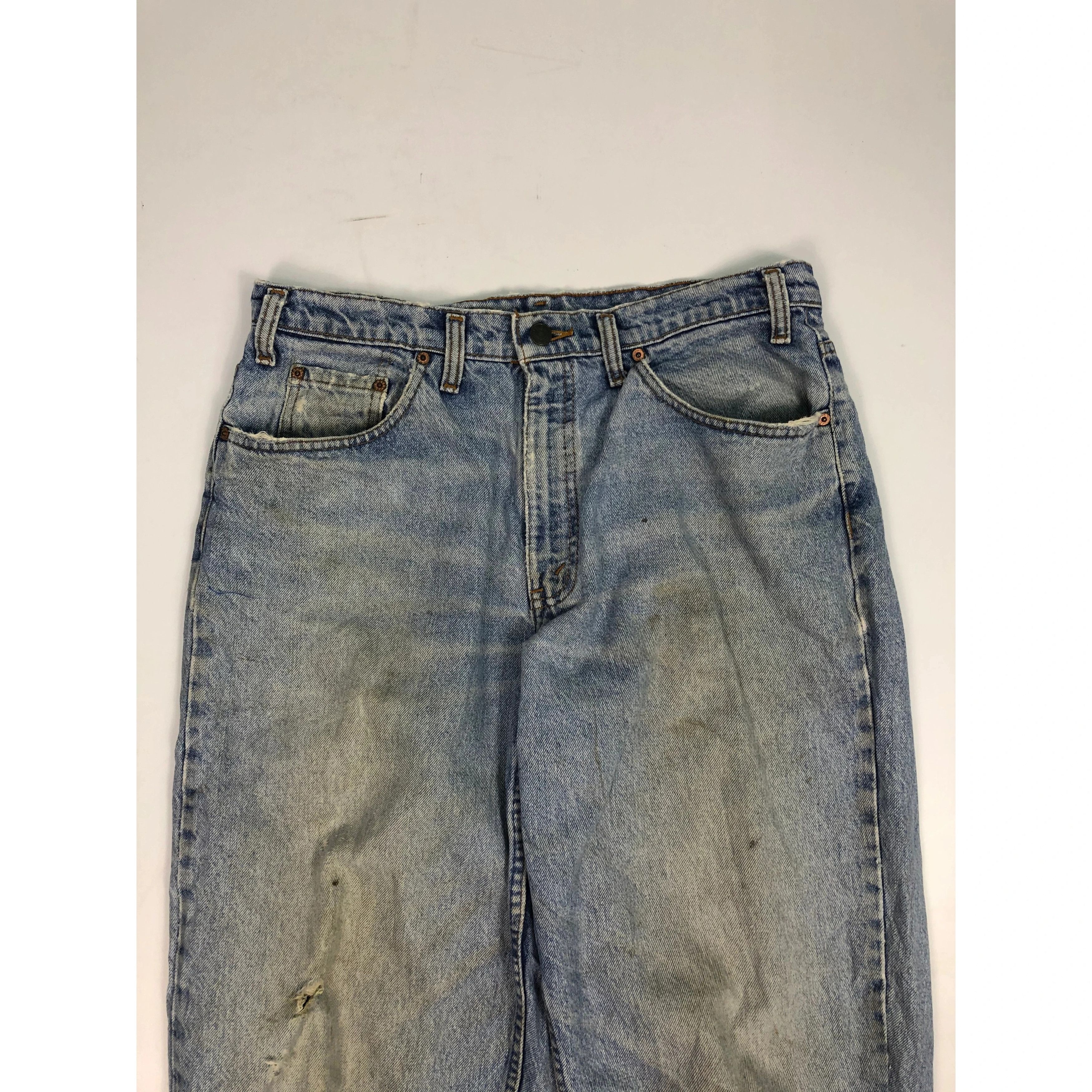 Levi's × Vintage Vintage 90s Levis 535 Distressed Denim Pant DP0070 Size US 34 / EU 50 - 2 Thumbnail