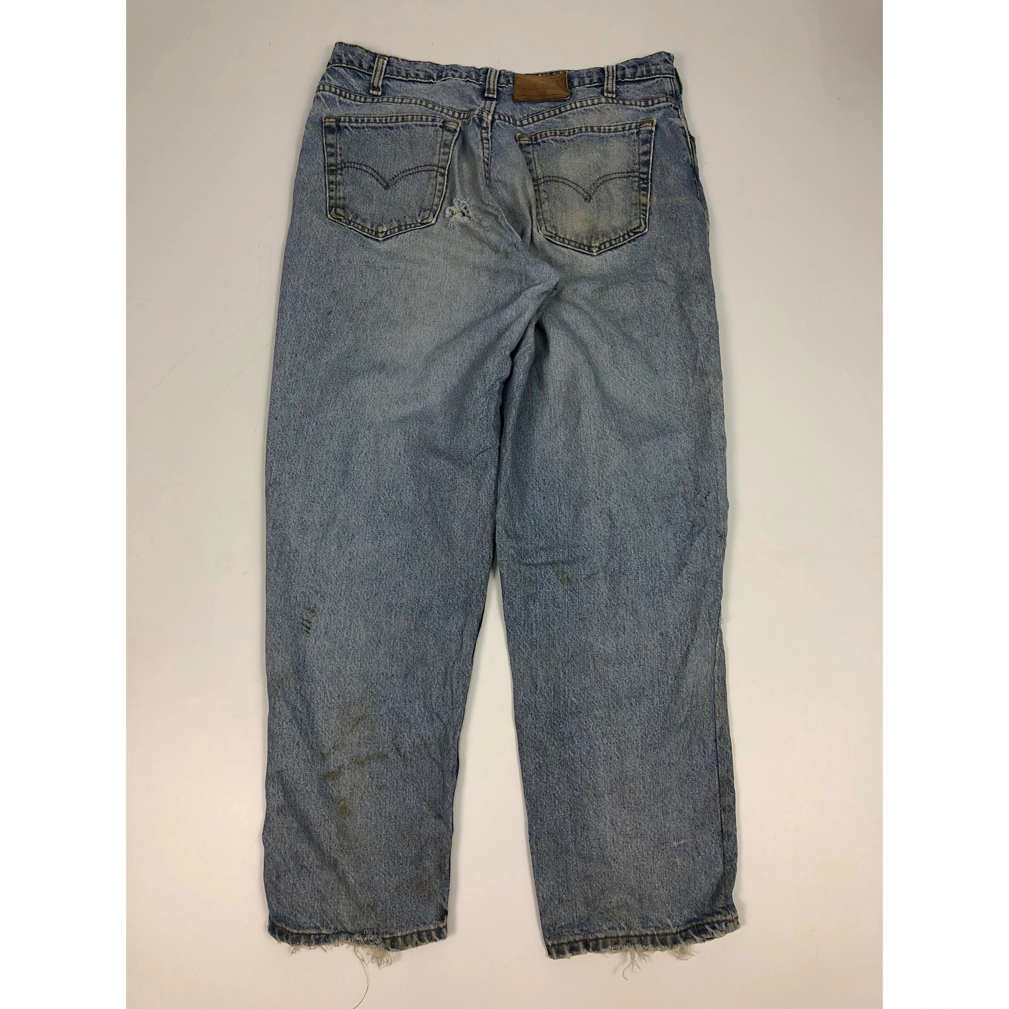 Levi's × Vintage Vintage 90s Levis 535 Distressed Denim Pant DP0070 Size US 34 / EU 50 - 3 Thumbnail
