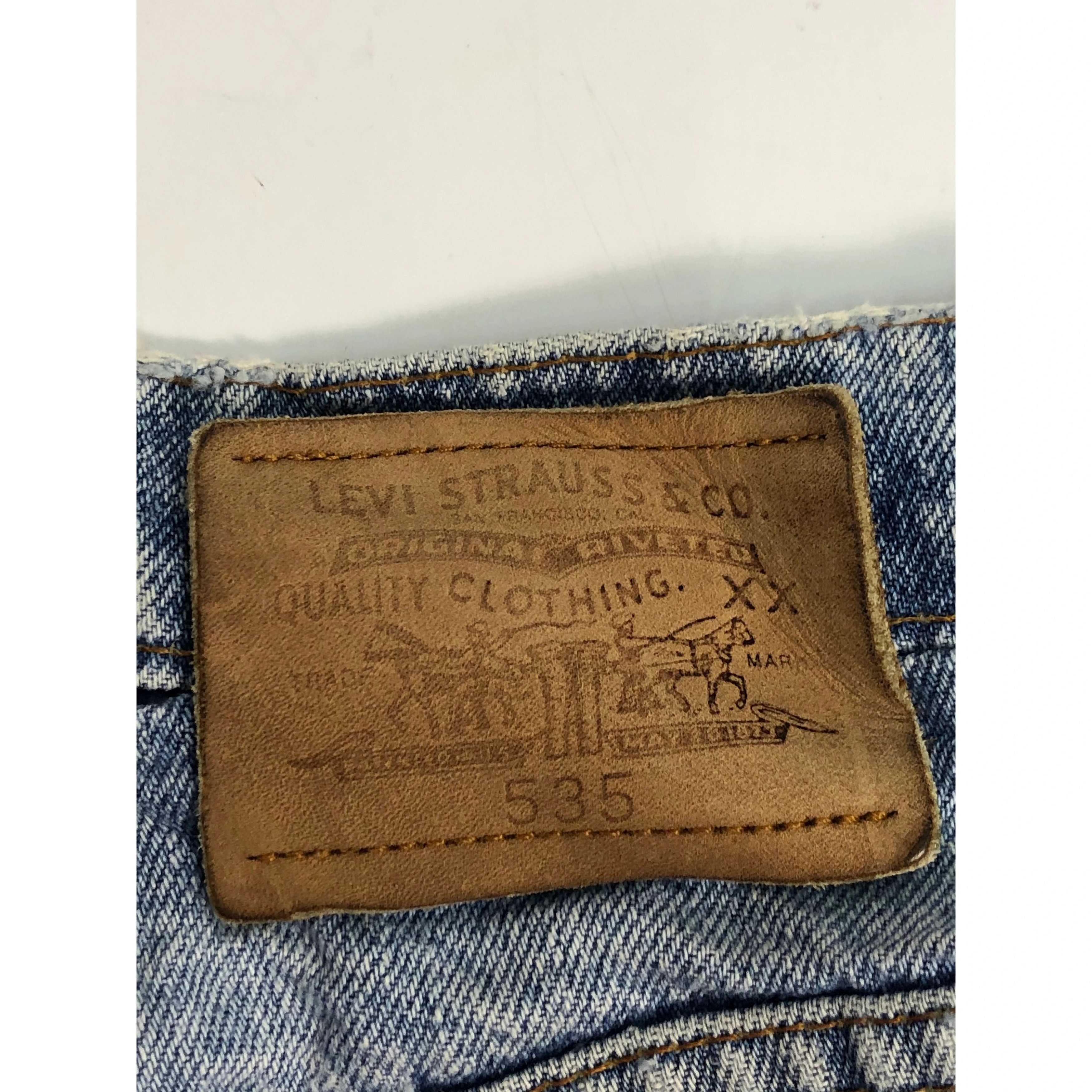 Levi's × Vintage Vintage 90s Levis 535 Distressed Denim Pant DP0070 Size US 34 / EU 50 - 5 Thumbnail