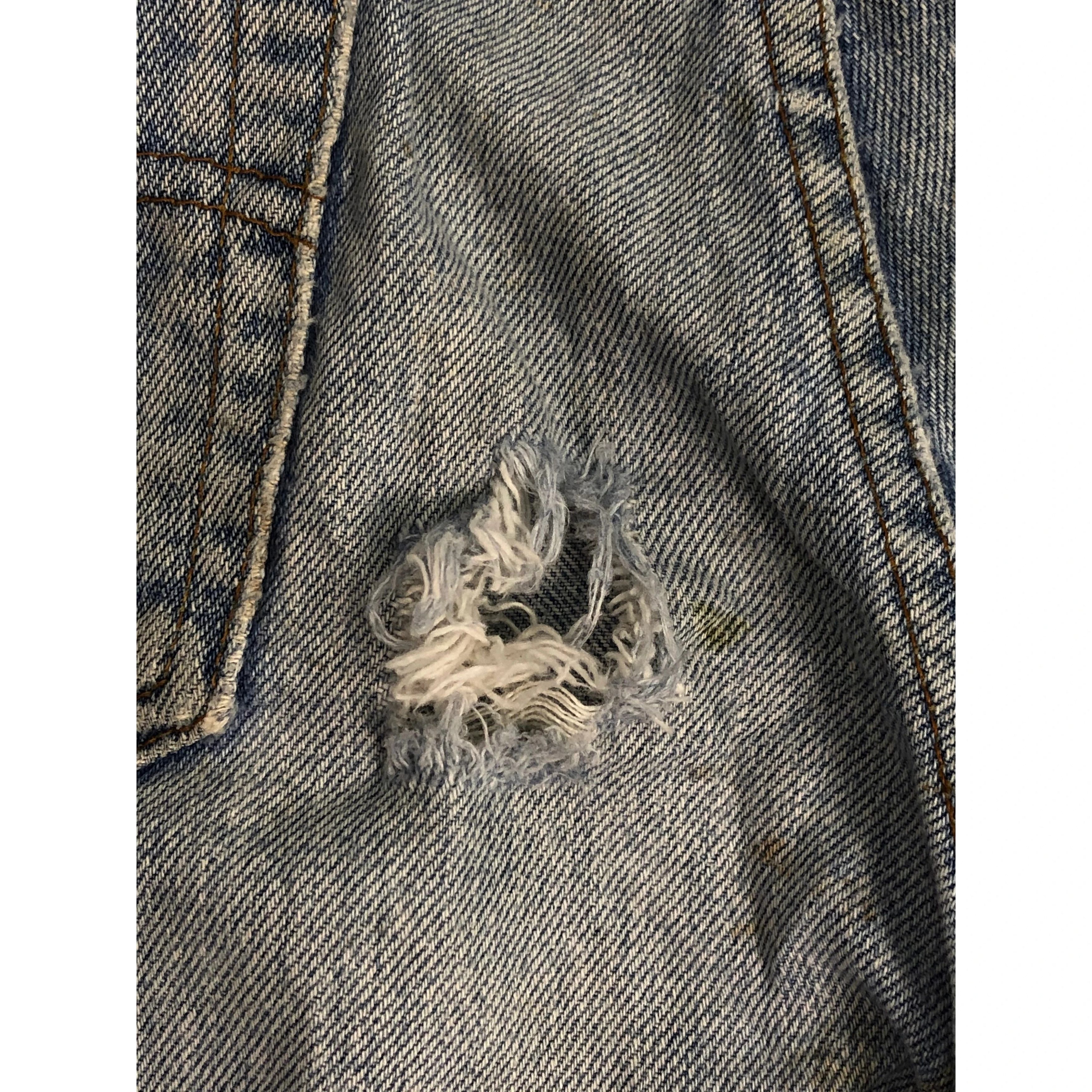 Levi's × Vintage Vintage 90s Levis 535 Distressed Denim Pant DP0070 Size US 34 / EU 50 - 9 Thumbnail