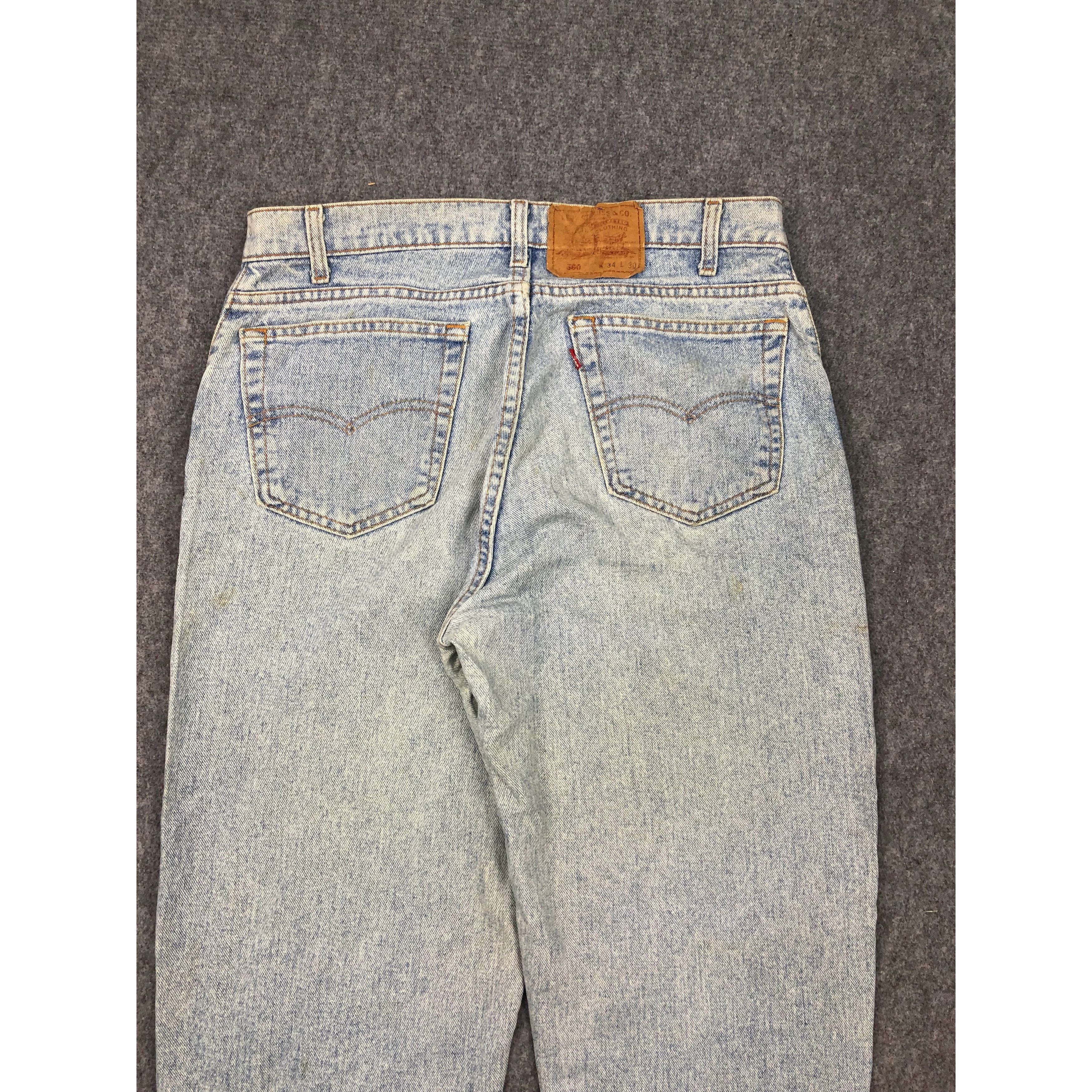Levi's × Vintage Vintage 90s Levis 560 Made In USA Blue Denim DP0218 Size US 34 / EU 50 - 4 Thumbnail