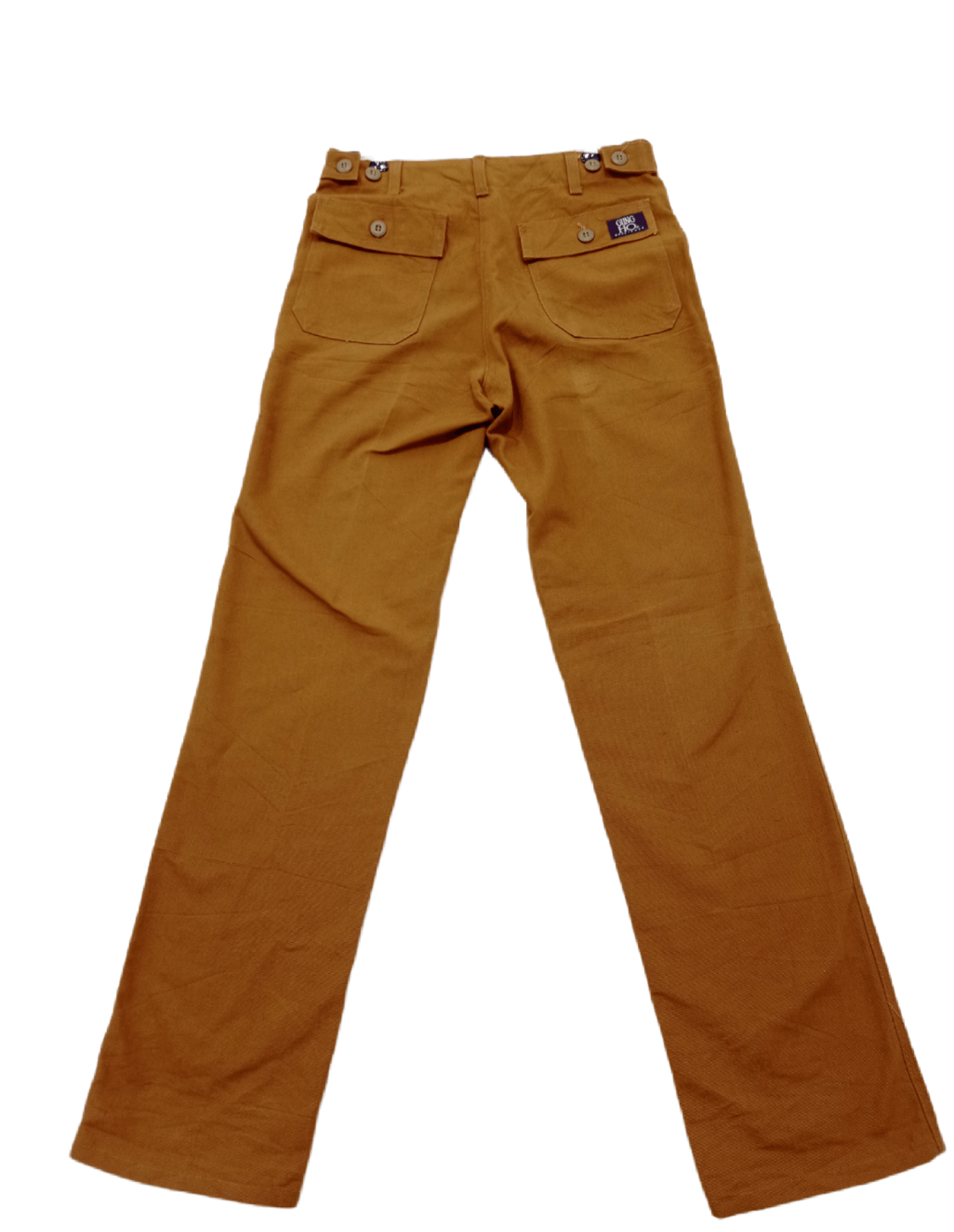 Vintage GUNG HO CRAFT WITH PRIDE USA BAKER PANTS Size US 28 / EU 44 - 2 Thumbnail