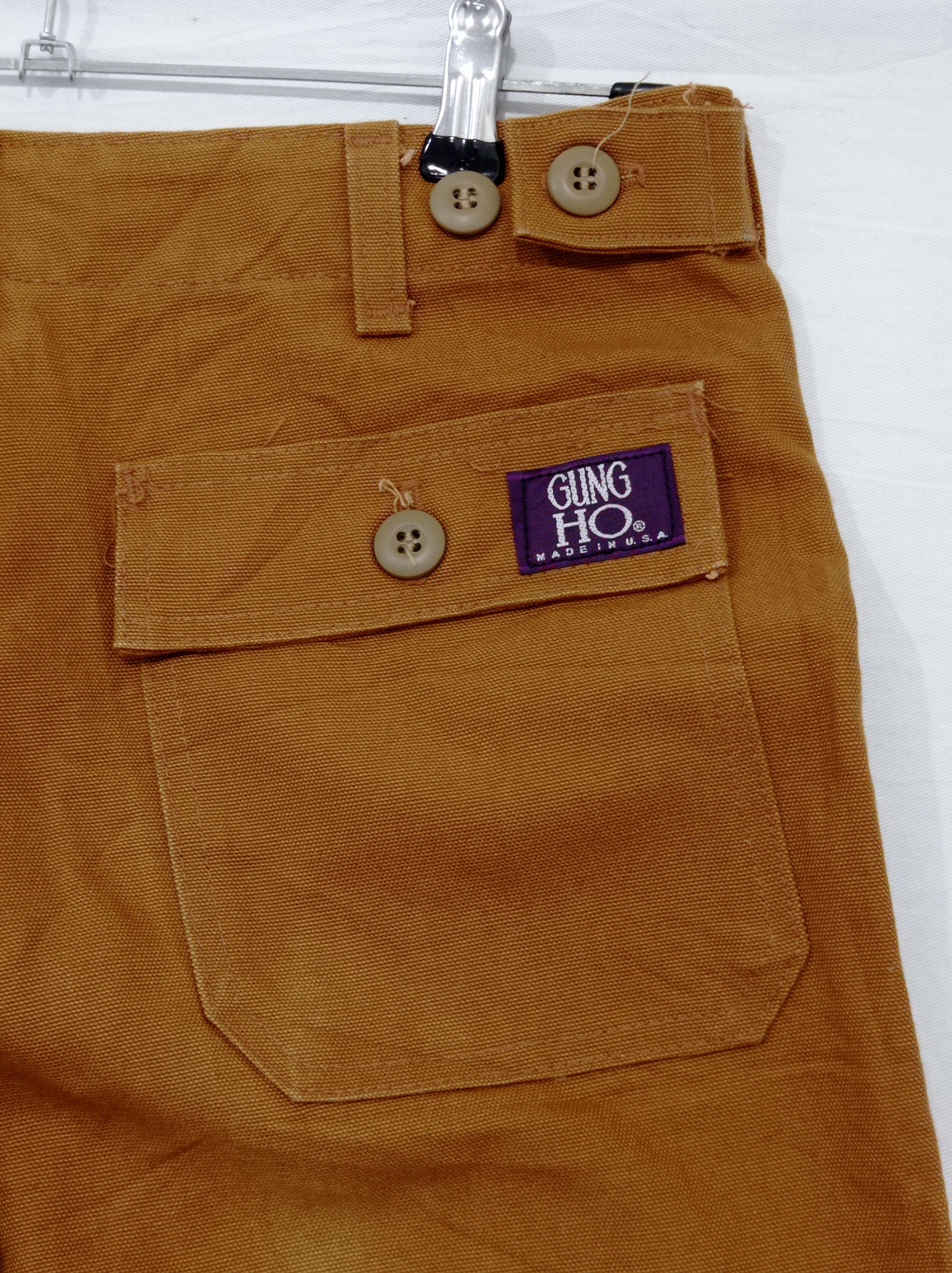 Vintage GUNG HO CRAFT WITH PRIDE USA BAKER PANTS Size US 28 / EU 44 - 3 Thumbnail