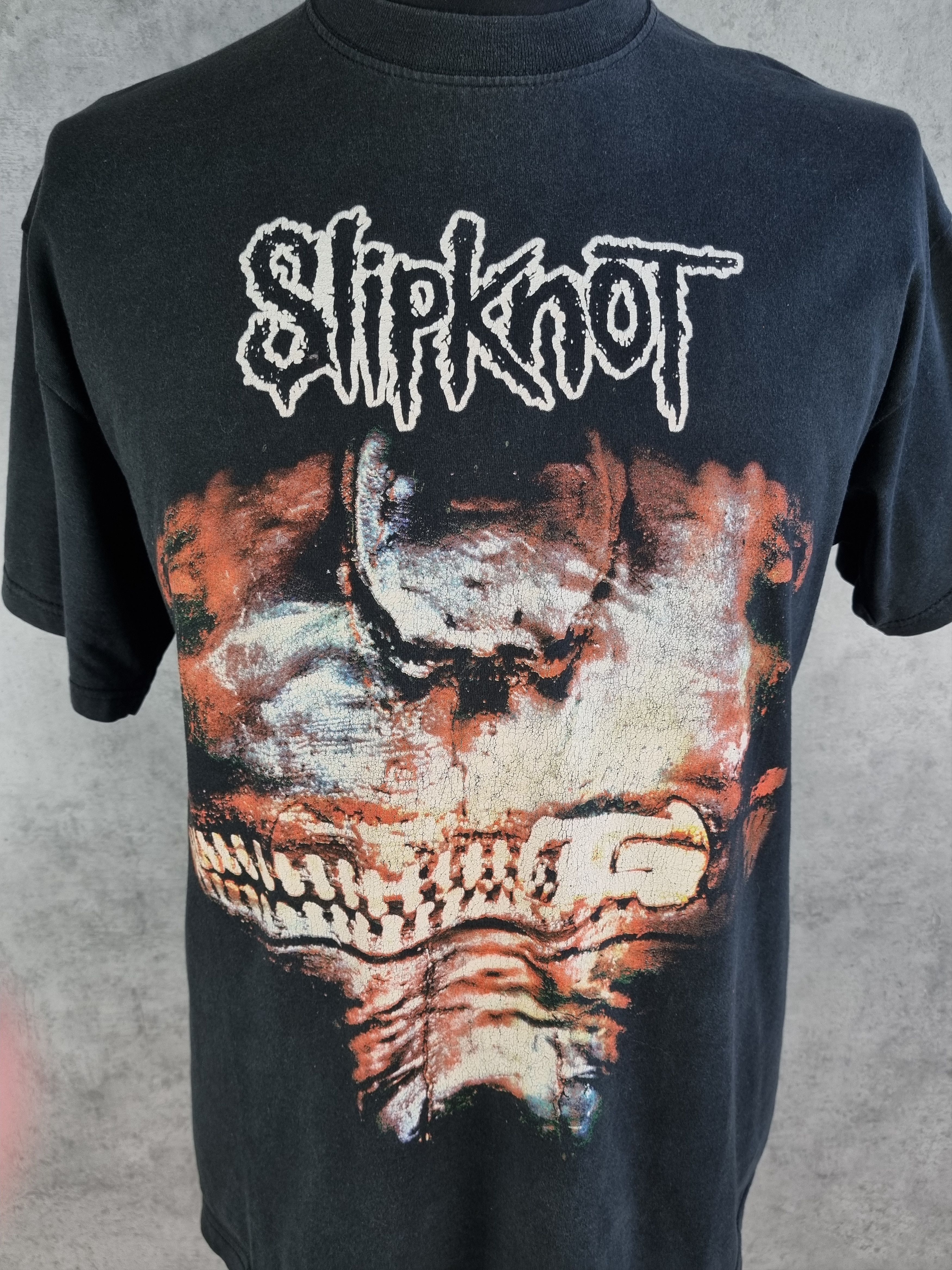 Band Tees × Vintage Rare Vintage Faded Slipknot Band Tee Shirt Size US L / EU 52-54 / 3 - 2 Thumbnail