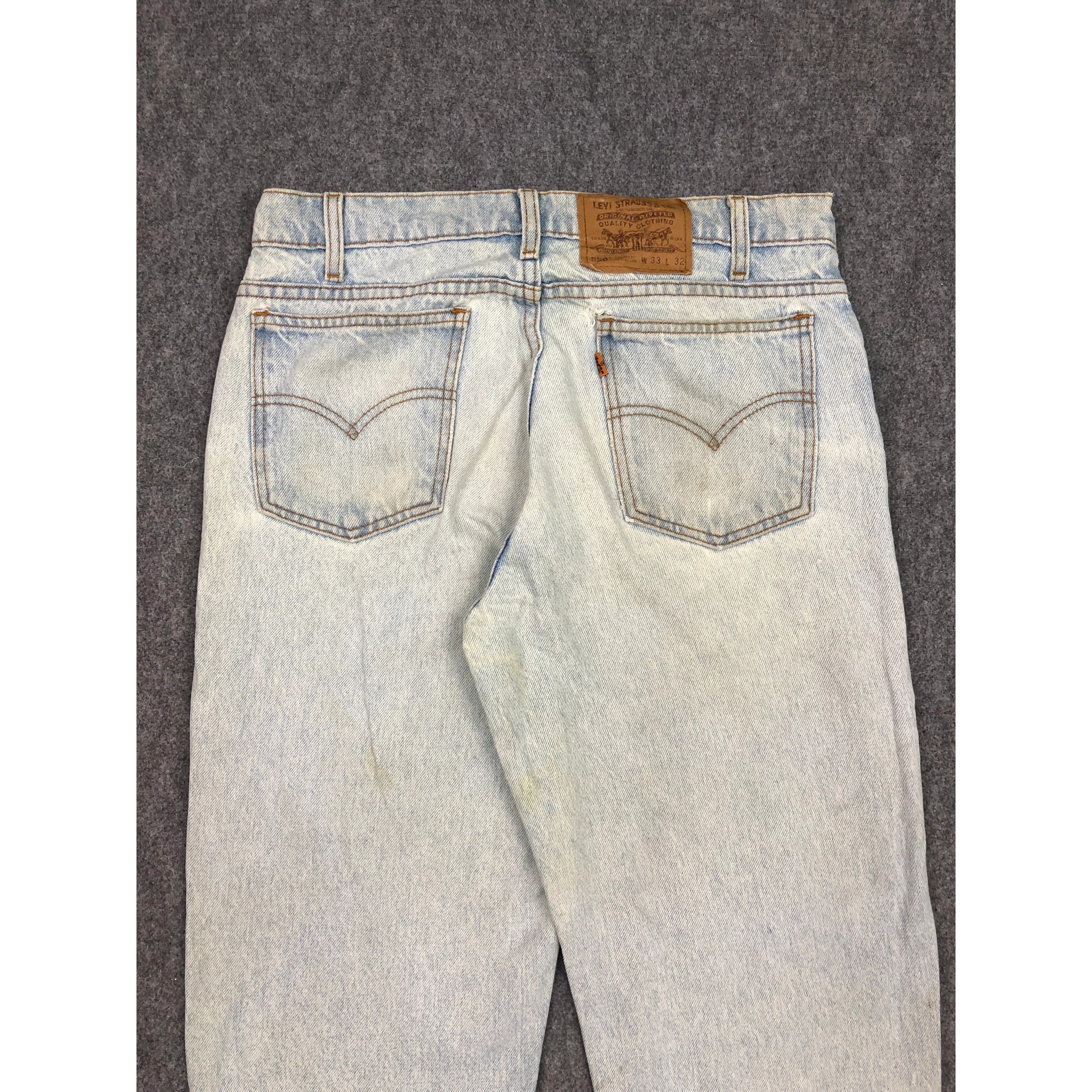 Levi's × Vintage Vintage 90s Levis 550 Lightwash Jeans DP0545 Size US 34 / EU 50 - 4 Thumbnail