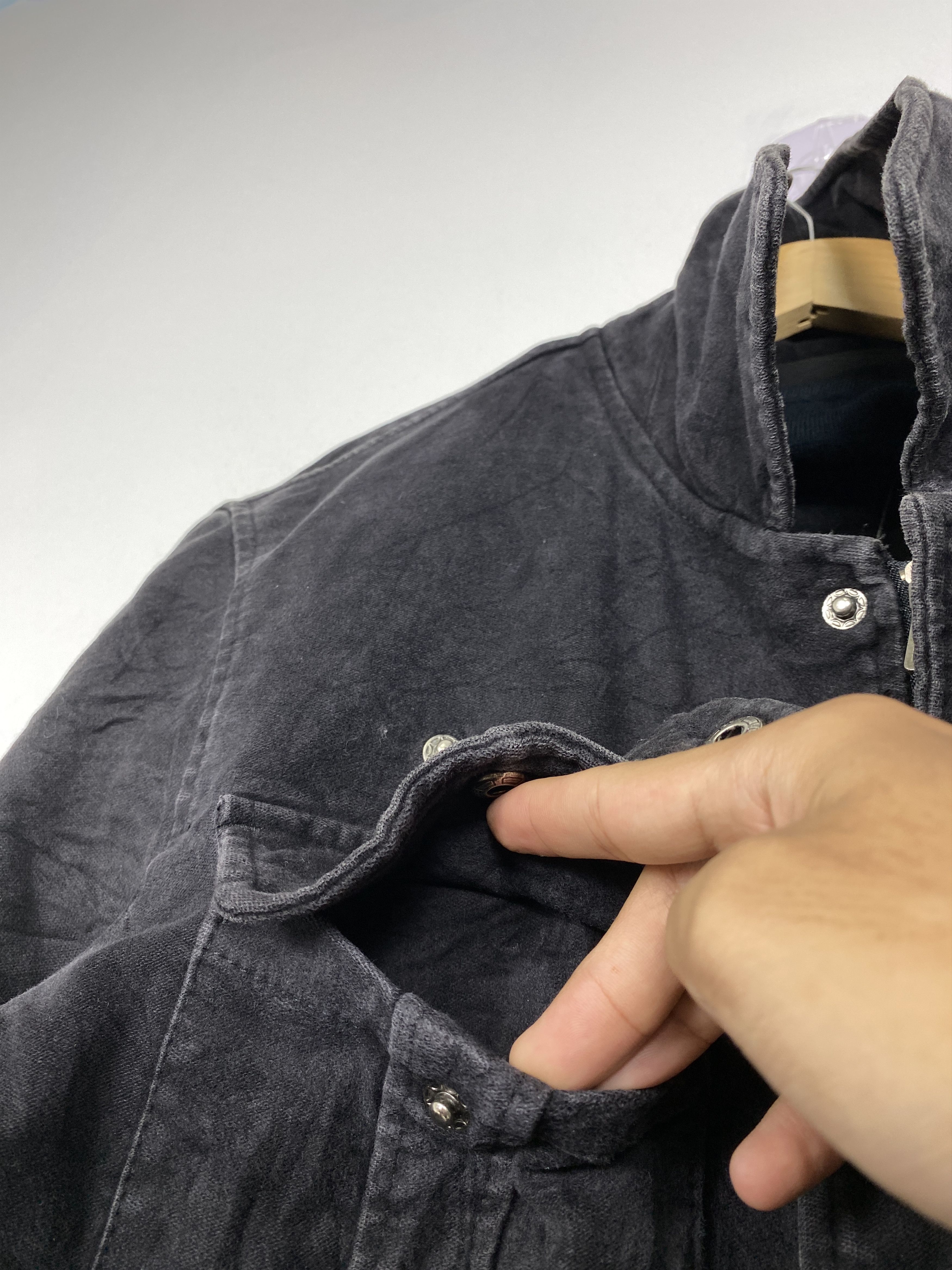 Japanese Brand Vintage GORDRAL Multi Pocket Zip Up Velvet Jacket Size US L / EU 52-54 / 3 - 10 Thumbnail