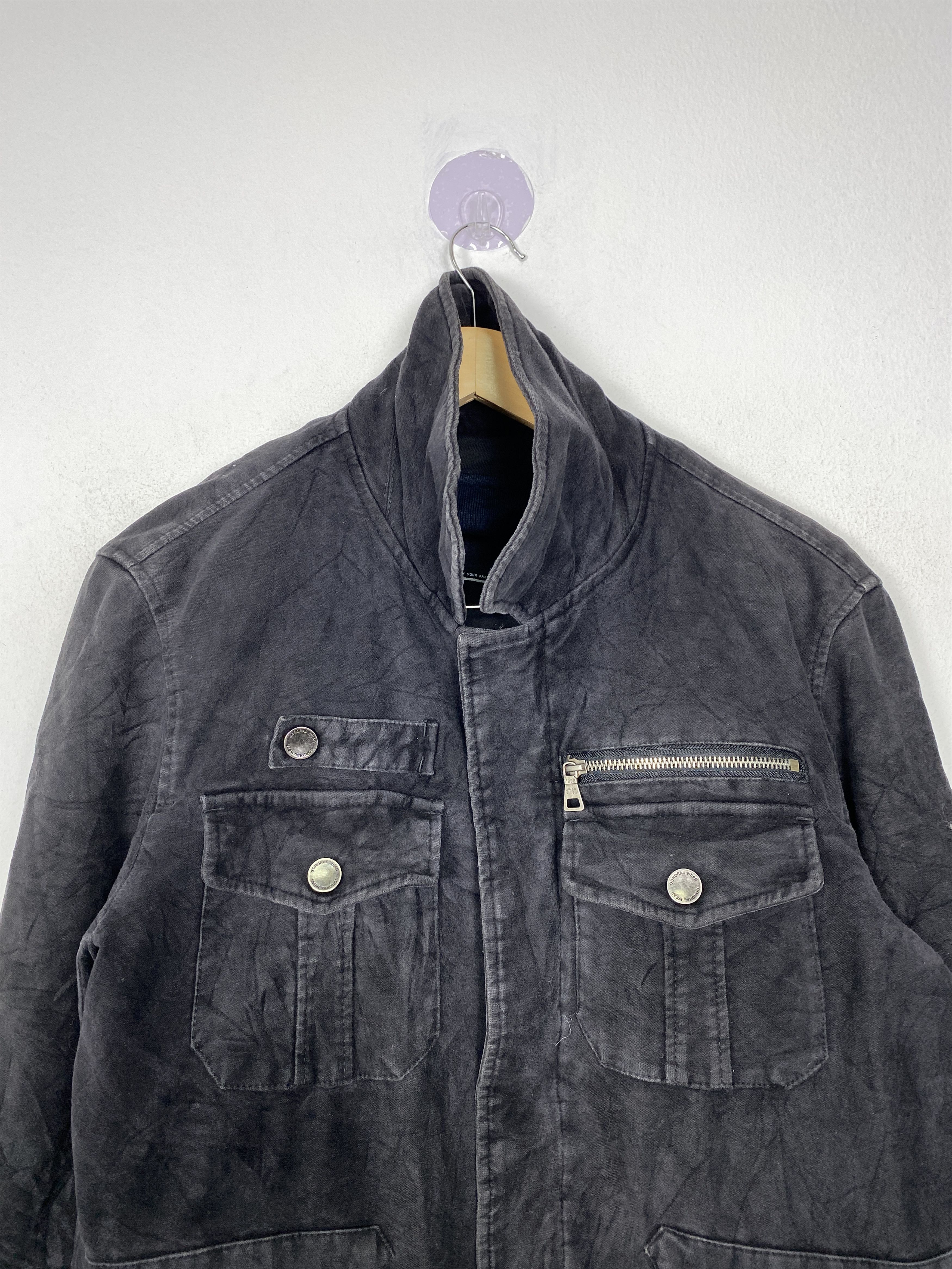 Japanese Brand Vintage GORDRAL Multi Pocket Zip Up Velvet Jacket Size US L / EU 52-54 / 3 - 5 Thumbnail