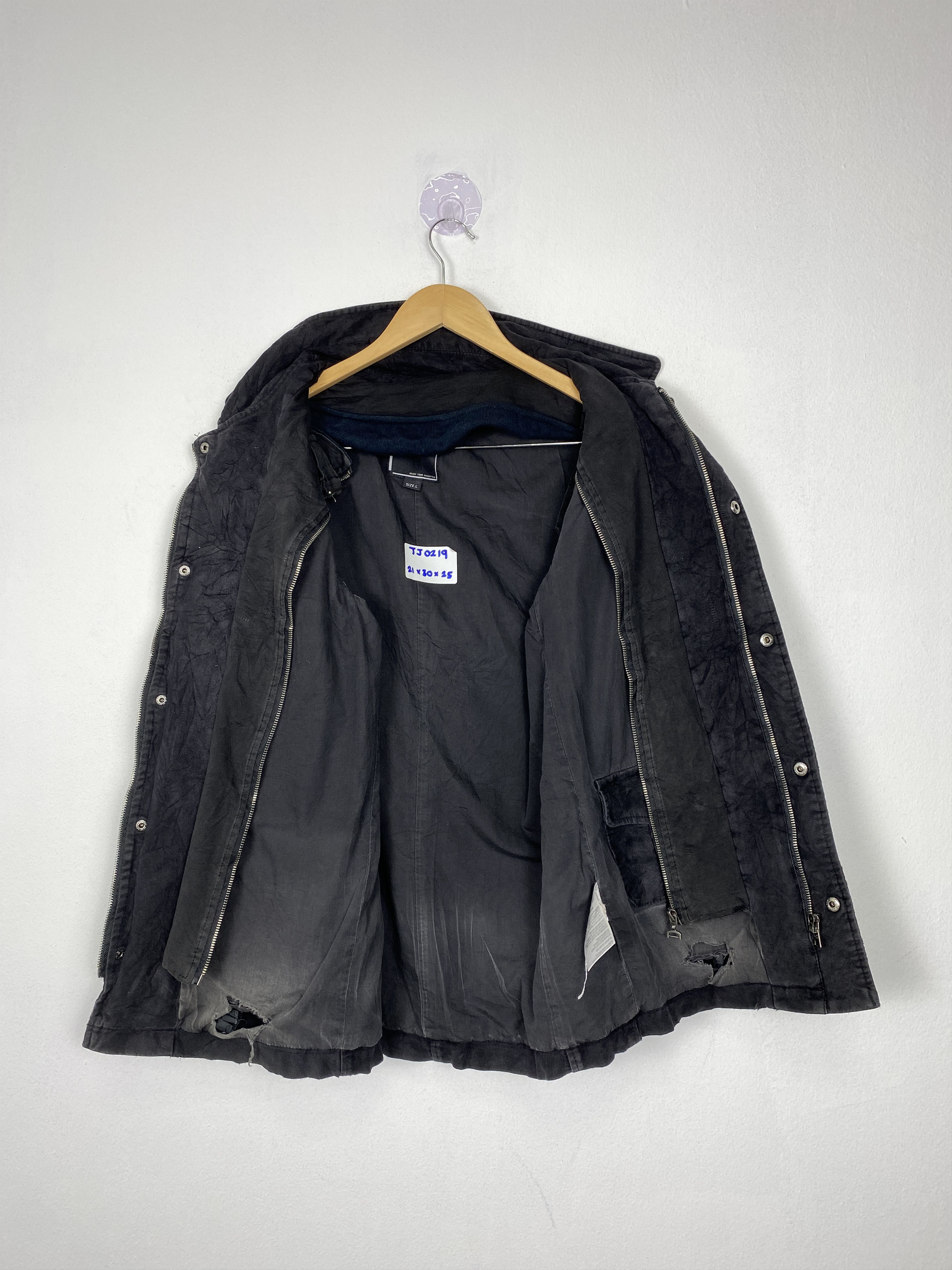 Japanese Brand Vintage GORDRAL Multi Pocket Zip Up Velvet Jacket Size US L / EU 52-54 / 3 - 3 Thumbnail