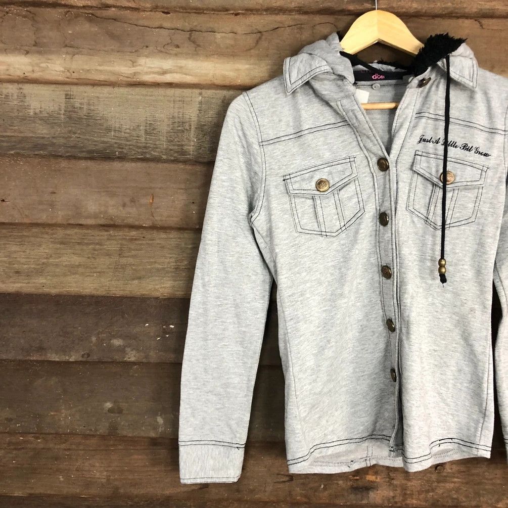 Japanese Brand Liz Lisa Doll Grey Jacket hoodie #3718 Size S / US 4 / IT 40 - 9 Thumbnail