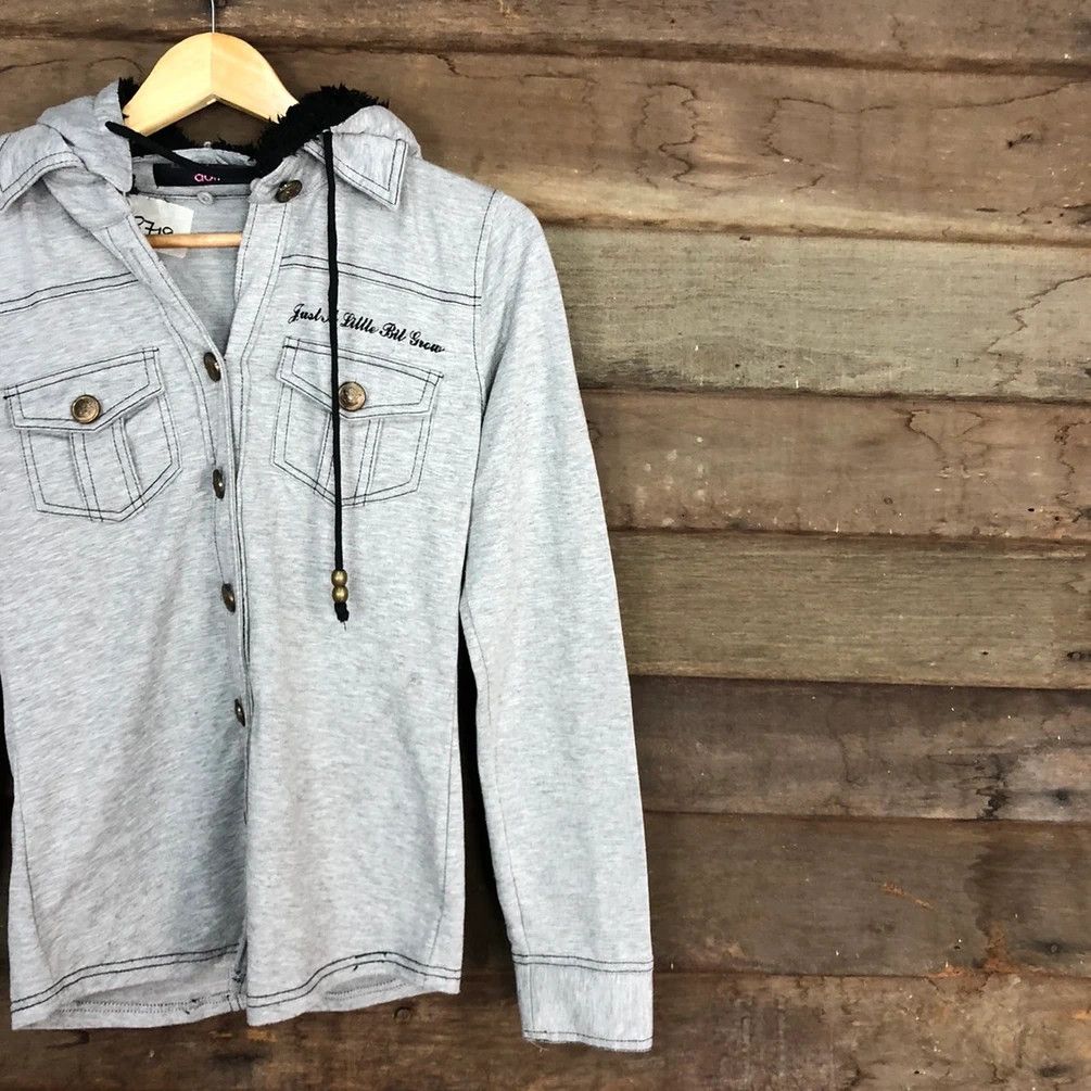 Japanese Brand Liz Lisa Doll Grey Jacket hoodie #3718 Size S / US 4 / IT 40 - 11 Thumbnail