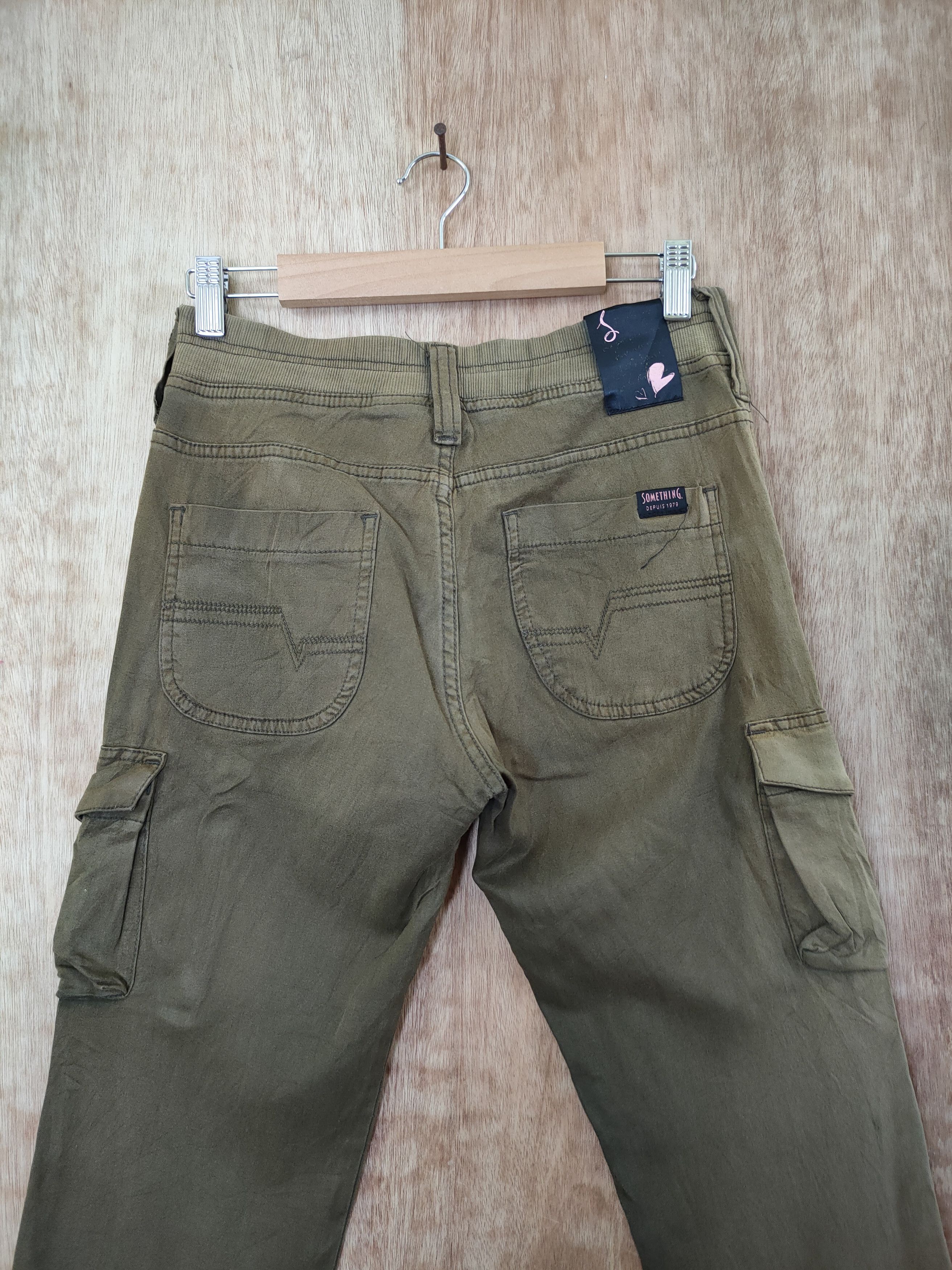 Faded Glory DL Something vintage faded green jogger cargo pants #46-412 Size 28" / US 6 / IT 42 - 9 Thumbnail