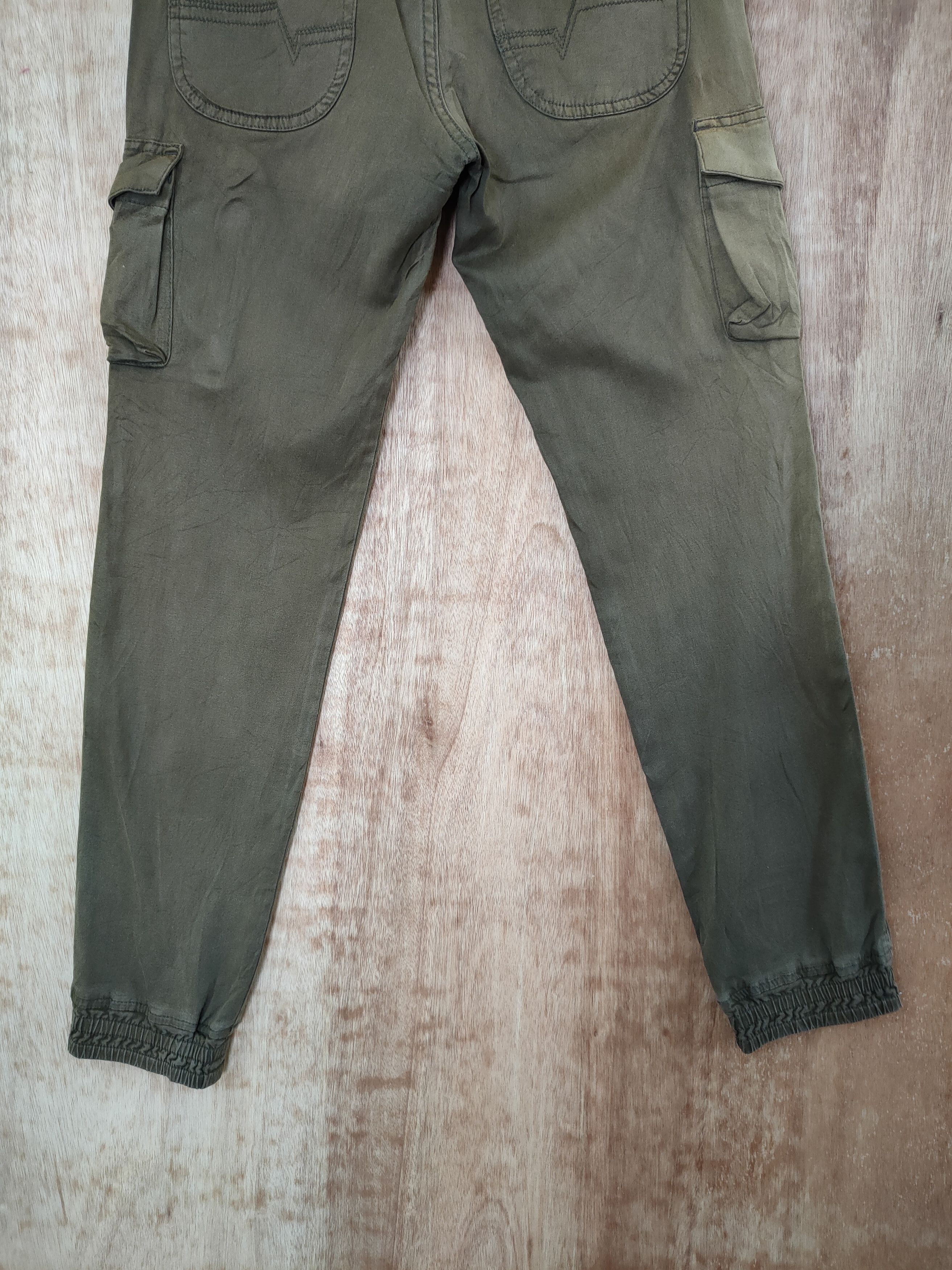 Faded Glory DL Something vintage faded green jogger cargo pants #46-412 Size 28" / US 6 / IT 42 - 8 Thumbnail