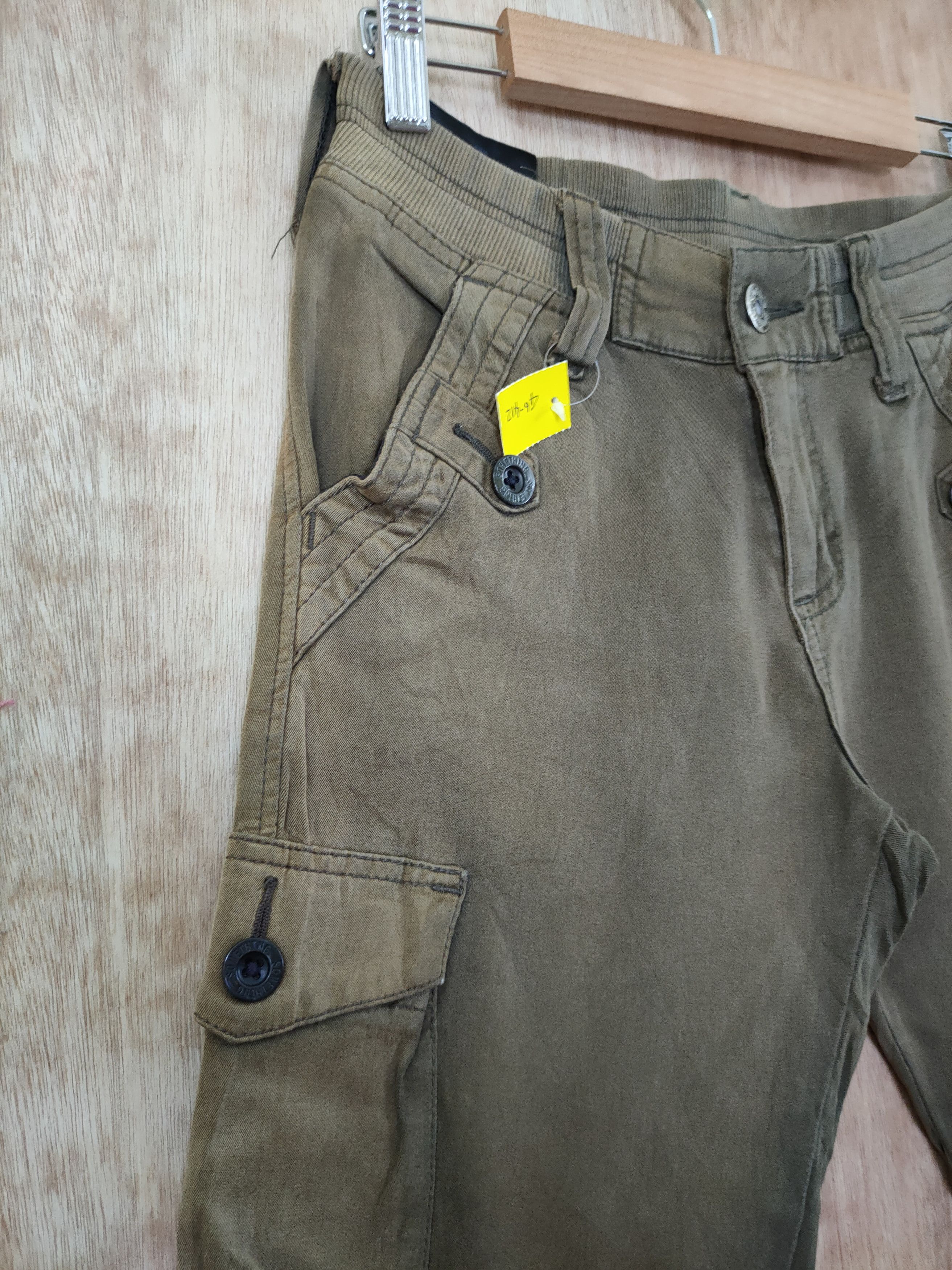 Faded Glory DL Something vintage faded green jogger cargo pants #46-412 Size 28" / US 6 / IT 42 - 5 Thumbnail