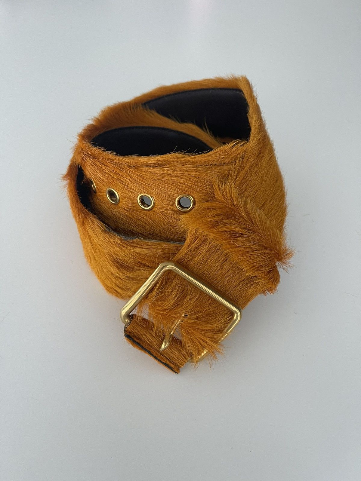 Prada Fur Belt | Grailed