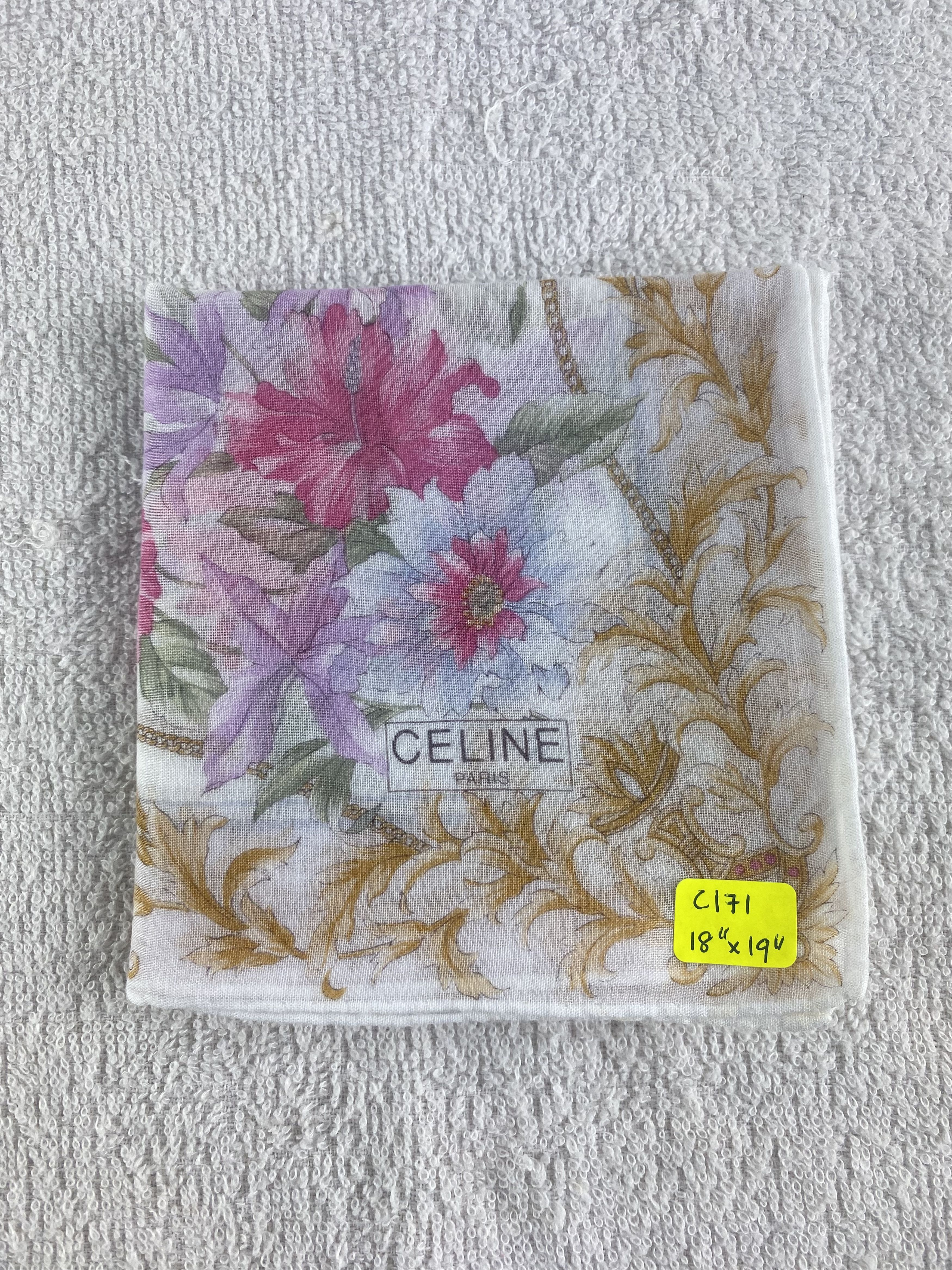 Celine Vintage Celine Handkerchief / Bandana / Neckerchief C171 Size ONE SIZE - 6 Thumbnail