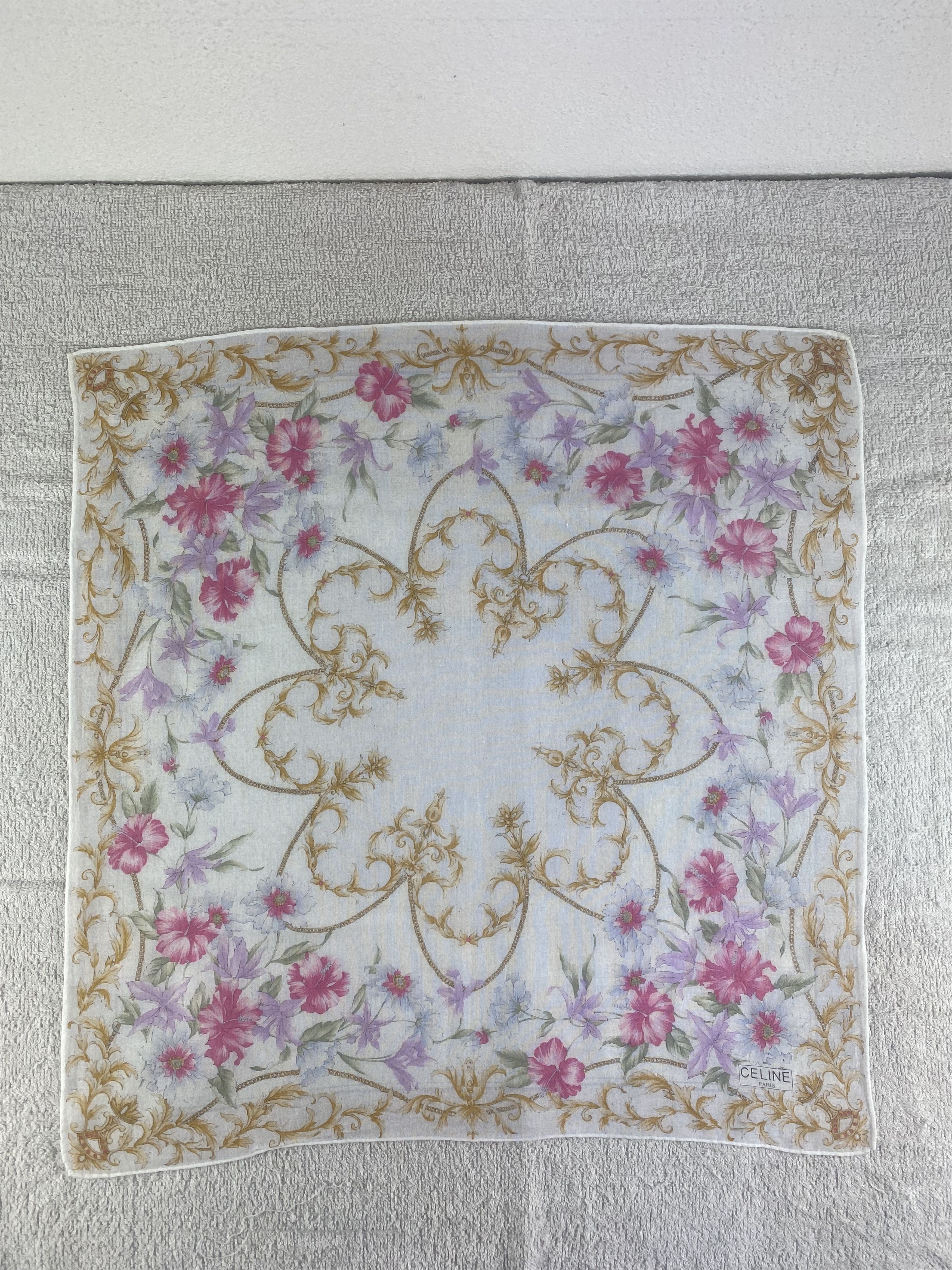 Celine Vintage Celine Handkerchief / Bandana / Neckerchief C171 Size ONE SIZE - 3 Thumbnail