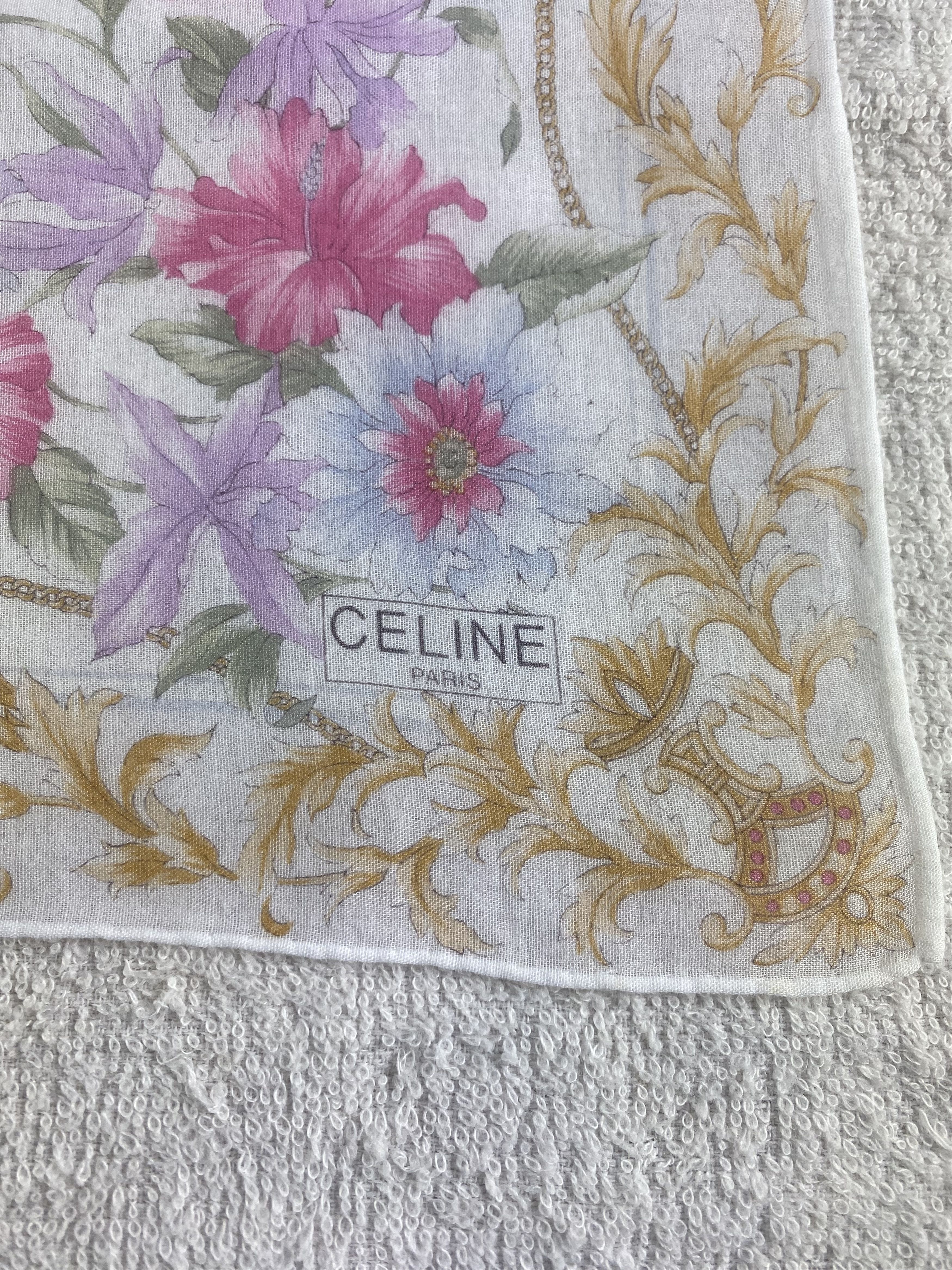 Celine Vintage Celine Handkerchief / Bandana / Neckerchief C171 Size ONE SIZE - 5 Thumbnail