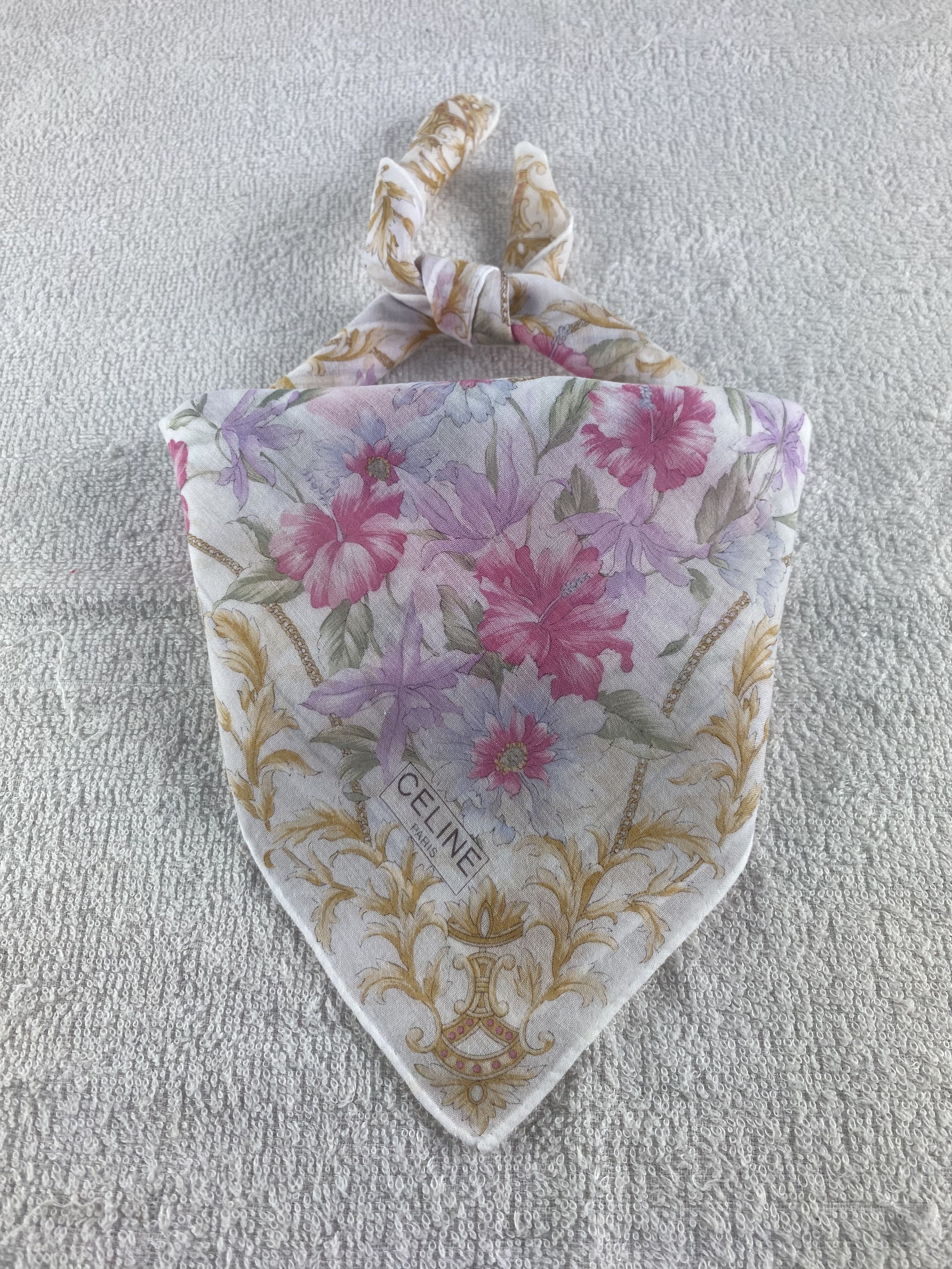 Celine Vintage Celine Handkerchief / Bandana / Neckerchief C171 Size ONE SIZE - 1 Thumbnail