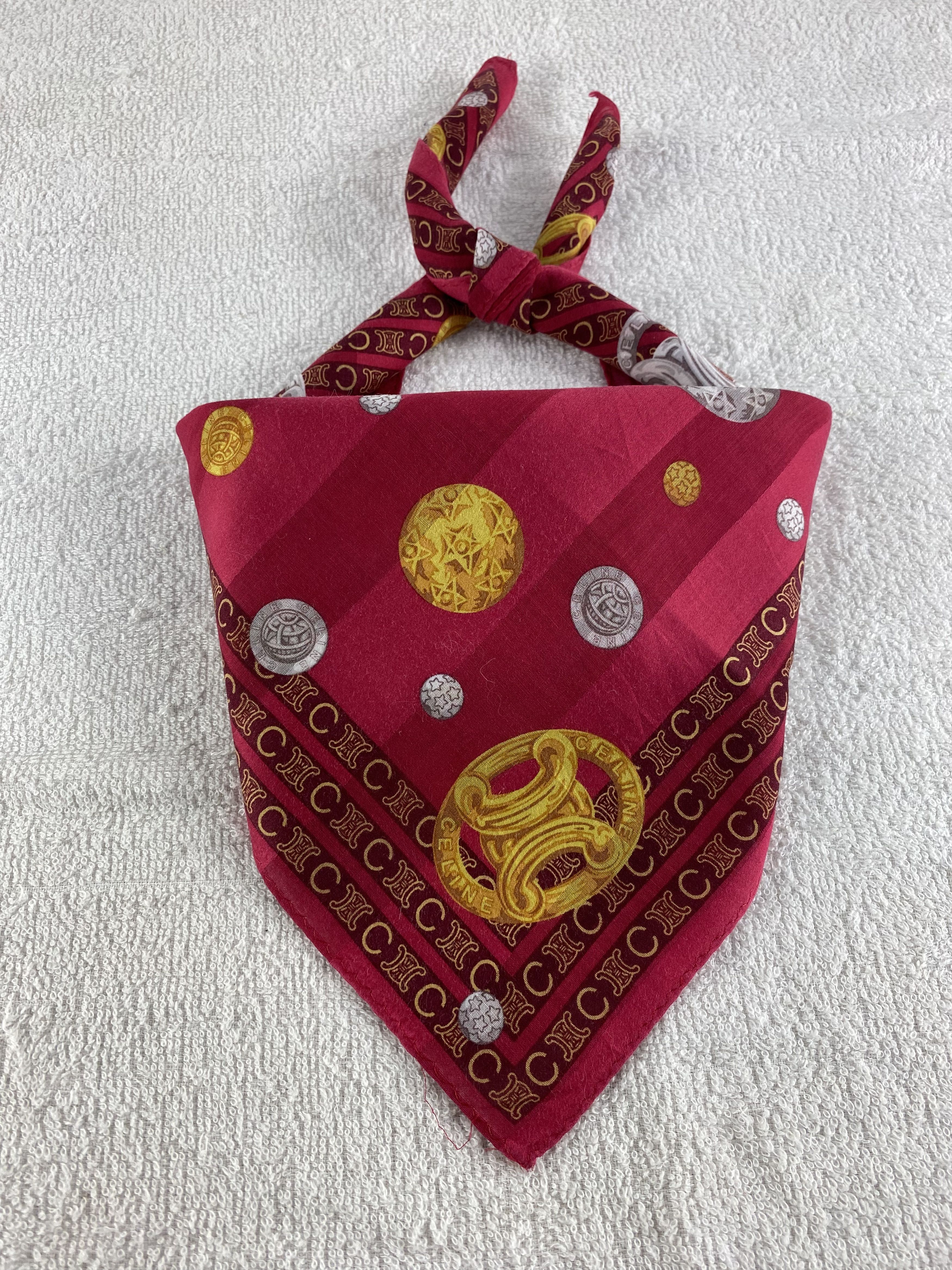 Celine Celine Monogram Handkerchief / Bandana / Neckerchief C157 Size ONE SIZE - 1 Thumbnail