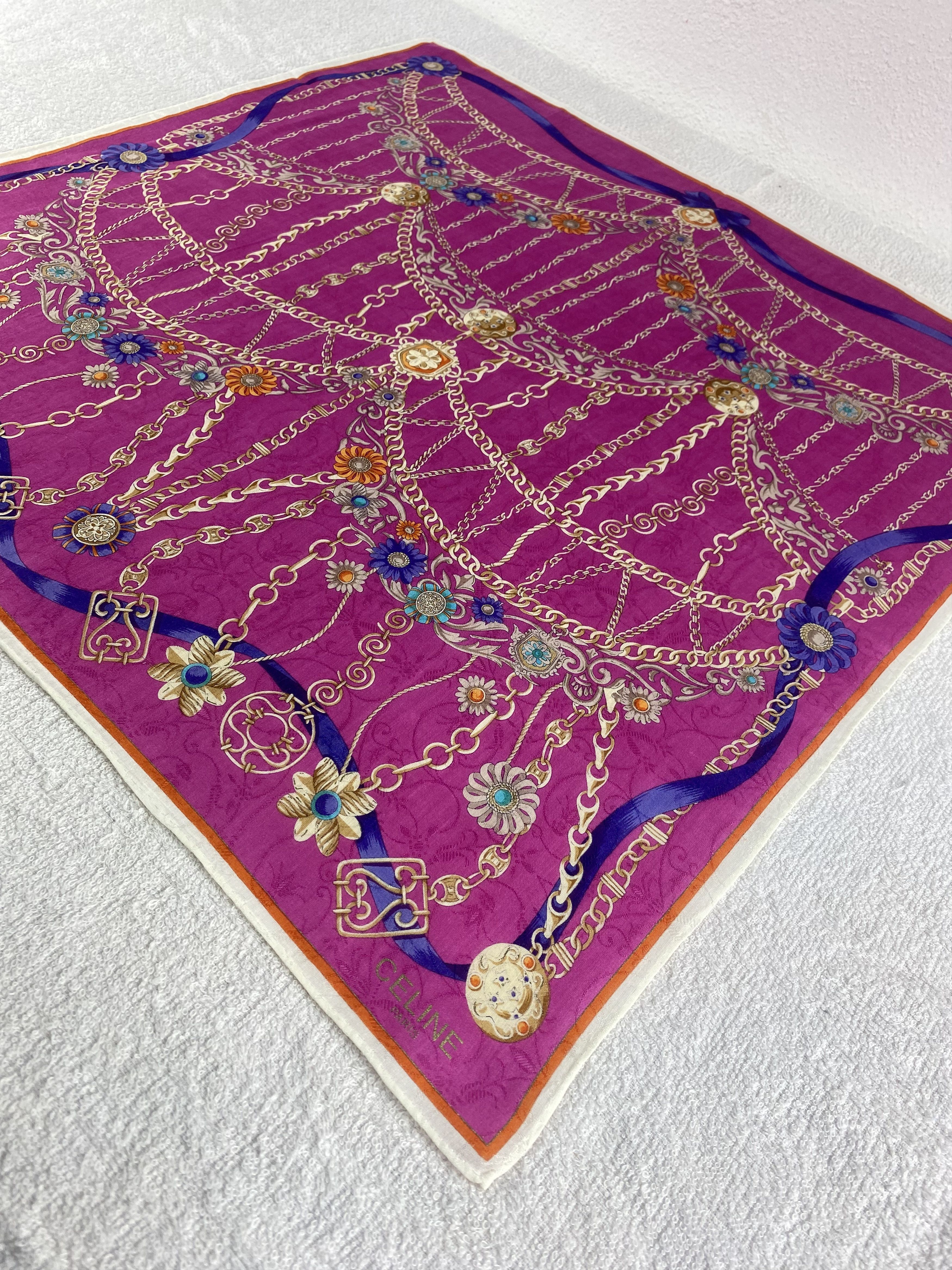 Celine Celine Handkerchief / Bandana / Neckerchief C167 Size ONE SIZE - 4 Thumbnail