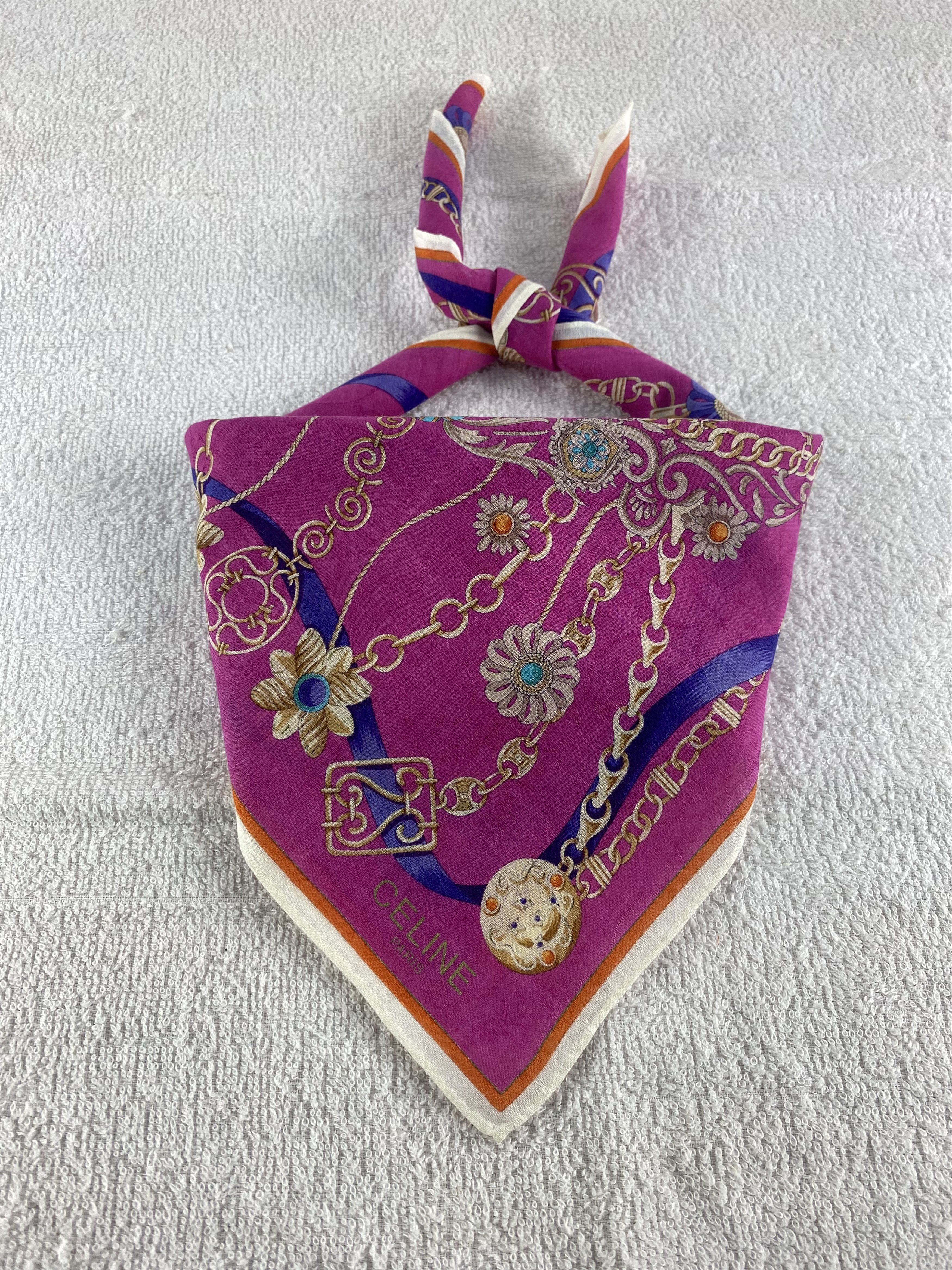 Celine Celine Handkerchief / Bandana / Neckerchief C167 Size ONE SIZE - 1 Thumbnail