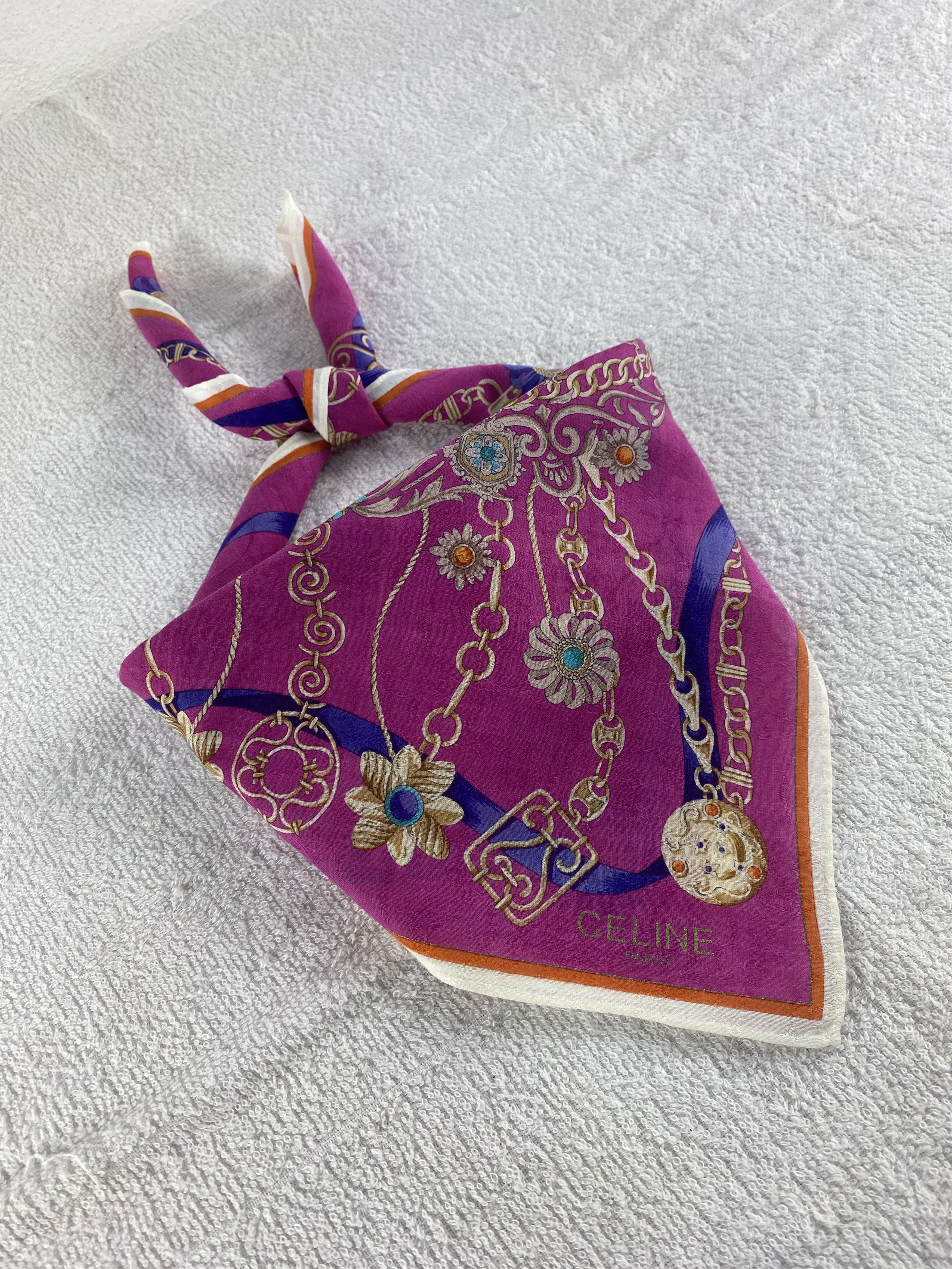 Celine Celine Handkerchief / Bandana / Neckerchief C167 Size ONE SIZE - 2 Thumbnail