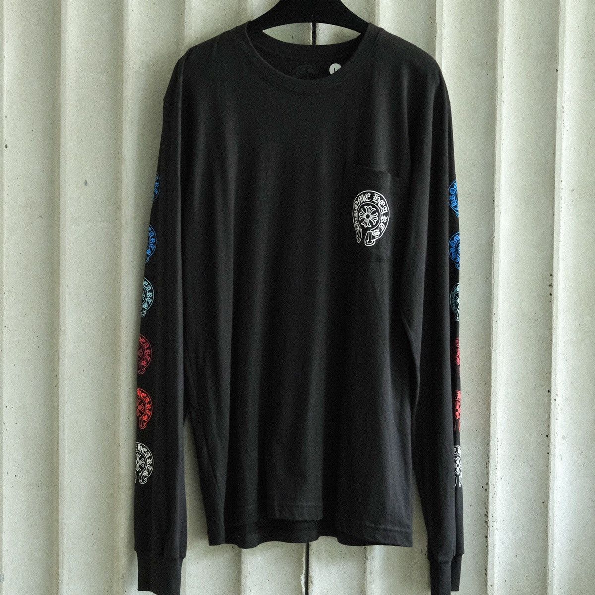 Chrome Hearts Multi Colored Horseshoe Long Sleeve T-Shirt M / Black