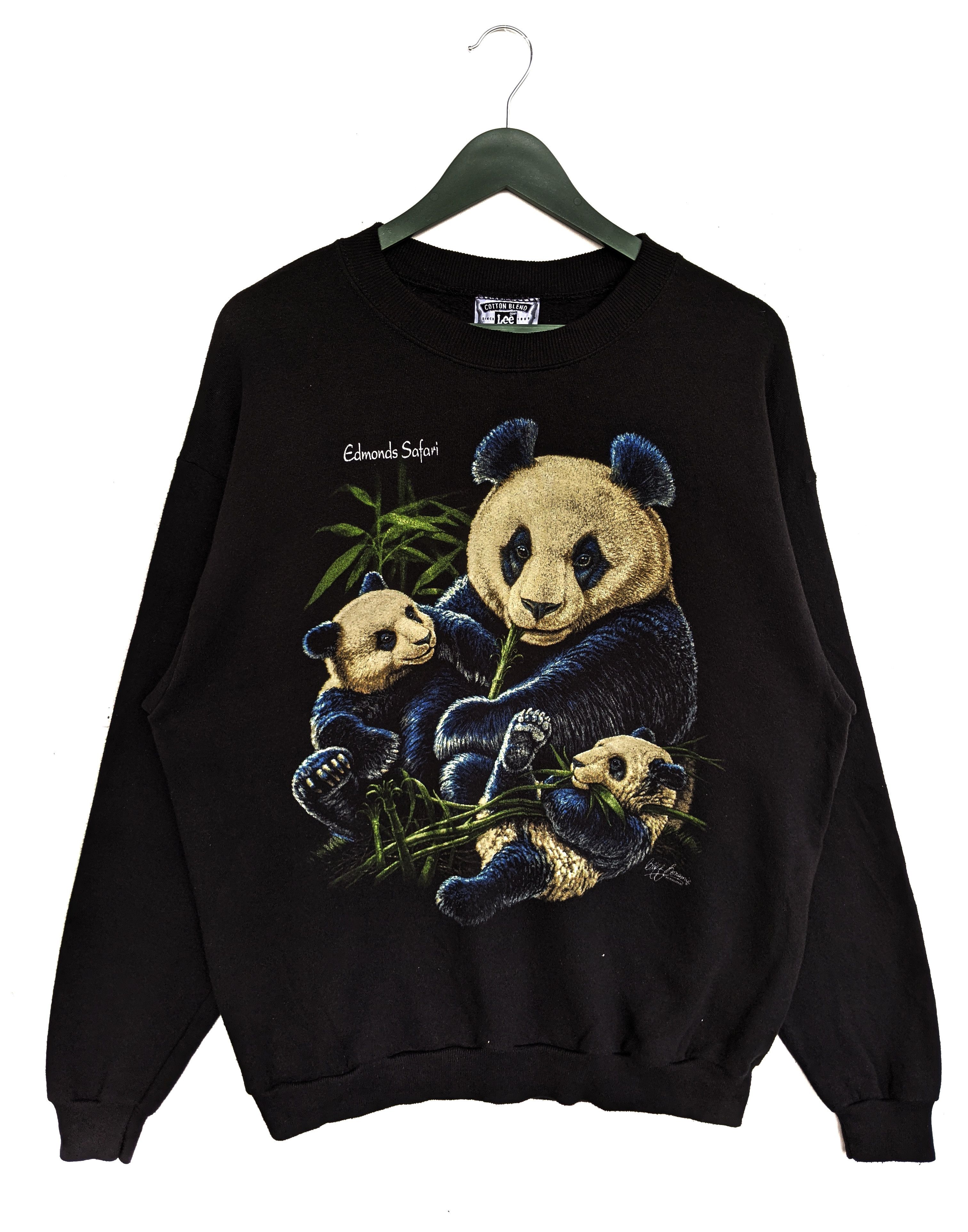 Habitat Vintage Edmonds Safari Panda Print Sweatshirt Size US L / EU 52-54 / 3 - 1 Thumbnail