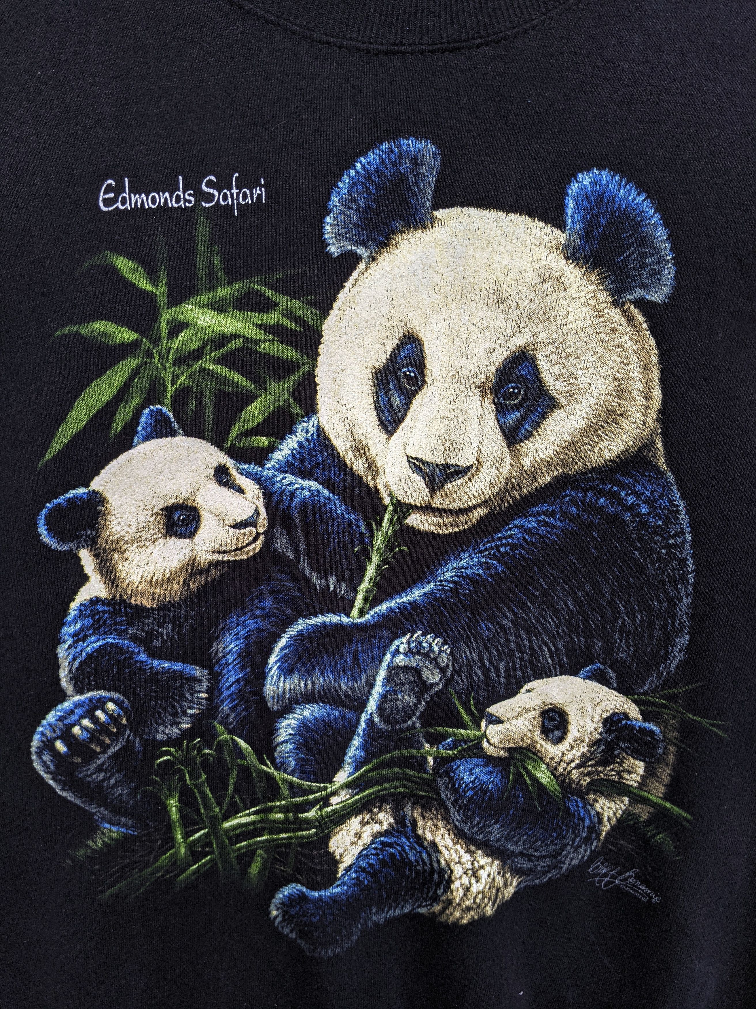 Habitat Vintage Edmonds Safari Panda Print Sweatshirt Size US L / EU 52-54 / 3 - 3 Thumbnail