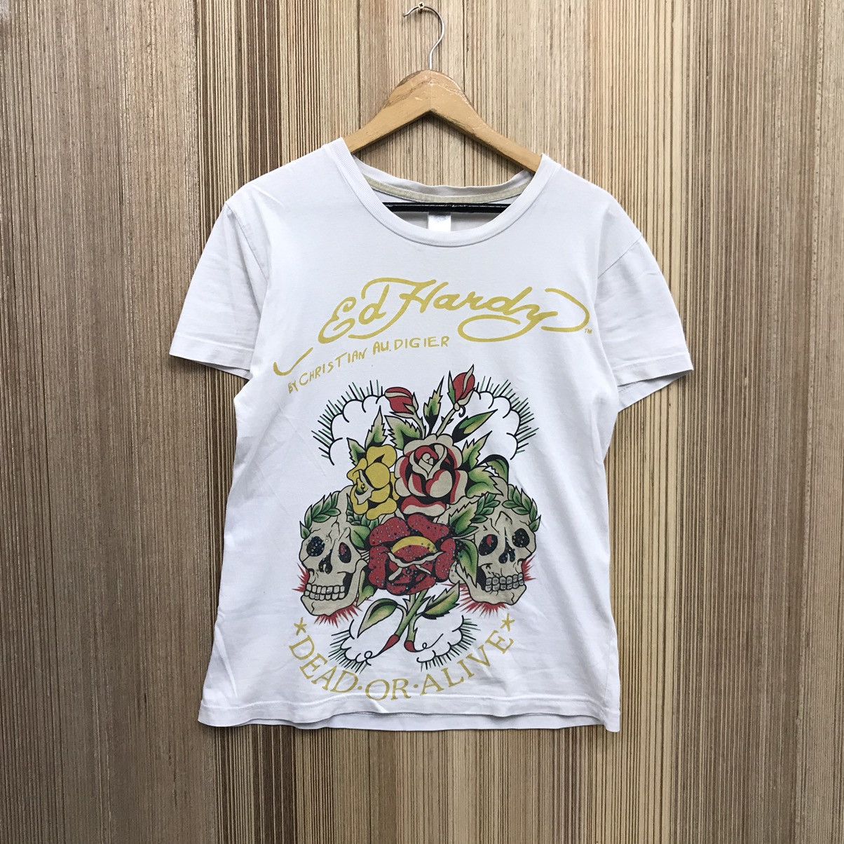 Christian Audigier × Ed Hardy Vintage Ed Hardy Tee Shirt Size US S / EU 44-46 / 1 - 1 Thumbnail