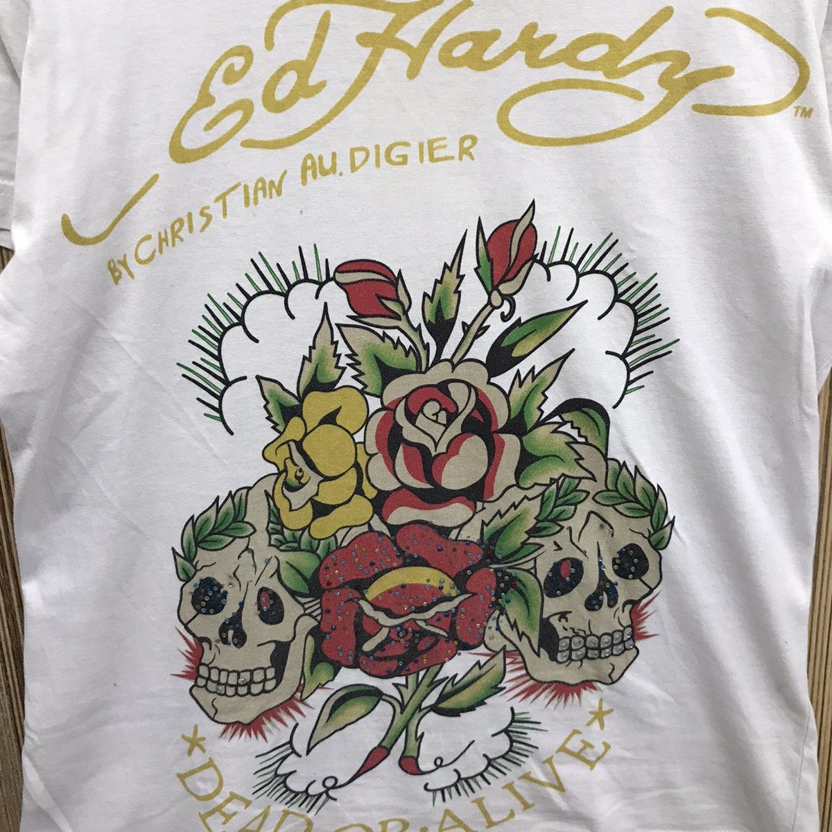 Christian Audigier × Ed Hardy Vintage Ed Hardy Tee Shirt Size US S / EU 44-46 / 1 - 3 Thumbnail