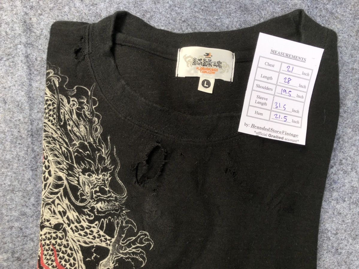 Karakuri Tamashii Vintage🔥KARAKURI TAMASHI🔥Trashed LongSleeve Tshirt Y2k Size US L / EU 52-54 / 3 - 14 Thumbnail