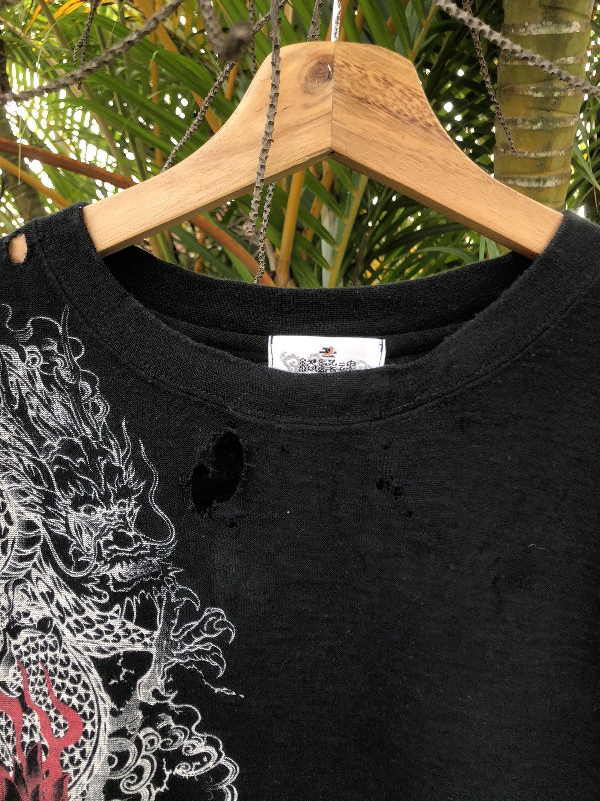 Karakuri Tamashii Vintage🔥KARAKURI TAMASHI🔥Trashed LongSleeve Tshirt Y2k Size US L / EU 52-54 / 3 - 4 Thumbnail
