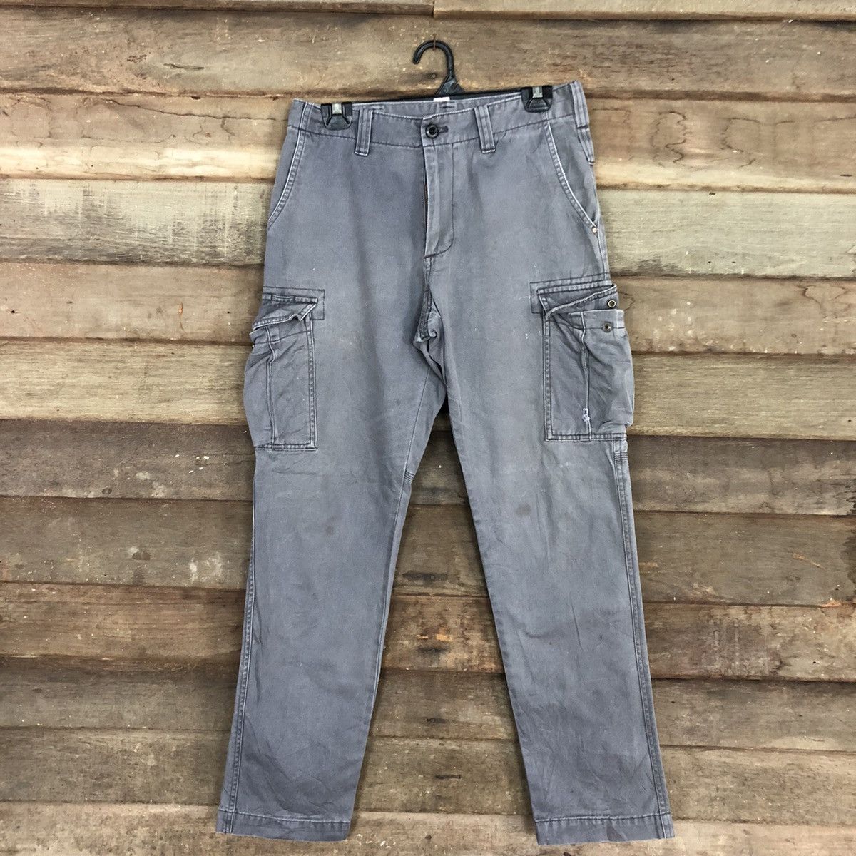 image of Burtle Grey Multipocket Tactical Cargo Pants C1003, Men's (Size 28)