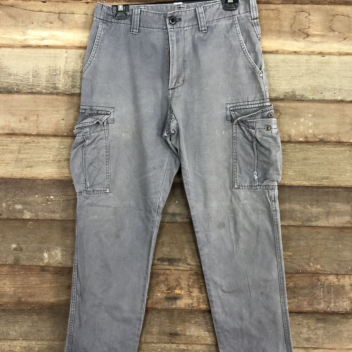 Japanese Brand DL Burtle Grey Multipocket Tactical Cargo Pants #c1002 Size US 29 - 4 Thumbnail