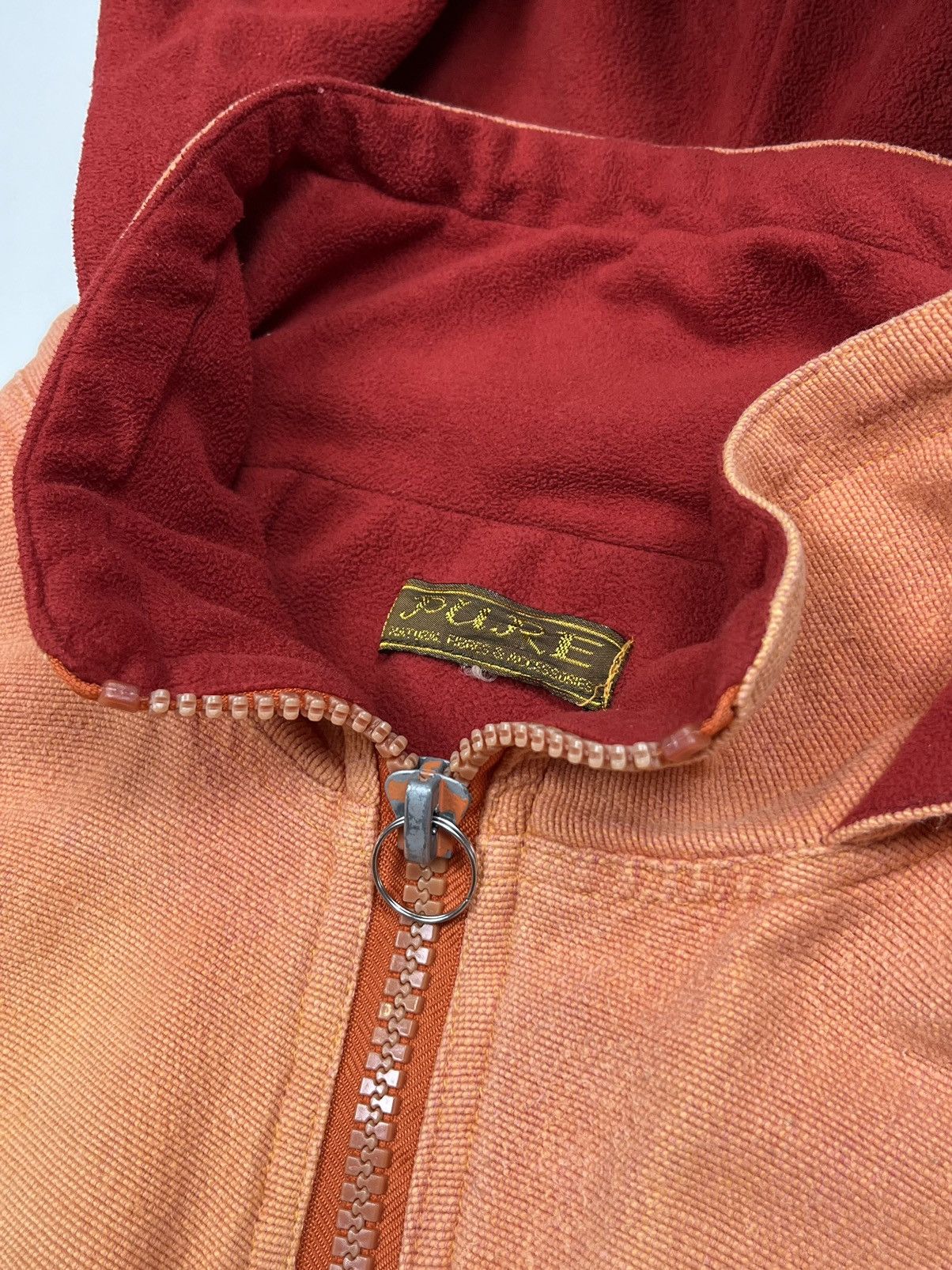 Other Vintage Asymmetrical Faded Peach Zip Hoodie Jacket Flared Size US M / EU 48-50 / 2 - 16 Thumbnail