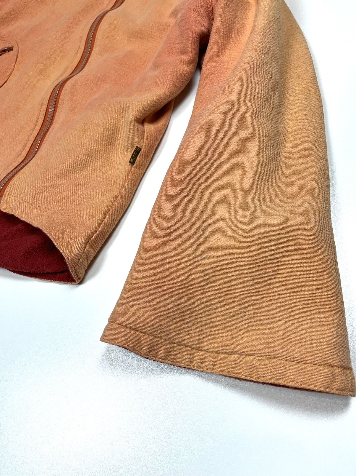 Other Vintage Asymmetrical Faded Peach Zip Hoodie Jacket Flared Size US M / EU 48-50 / 2 - 10 Thumbnail