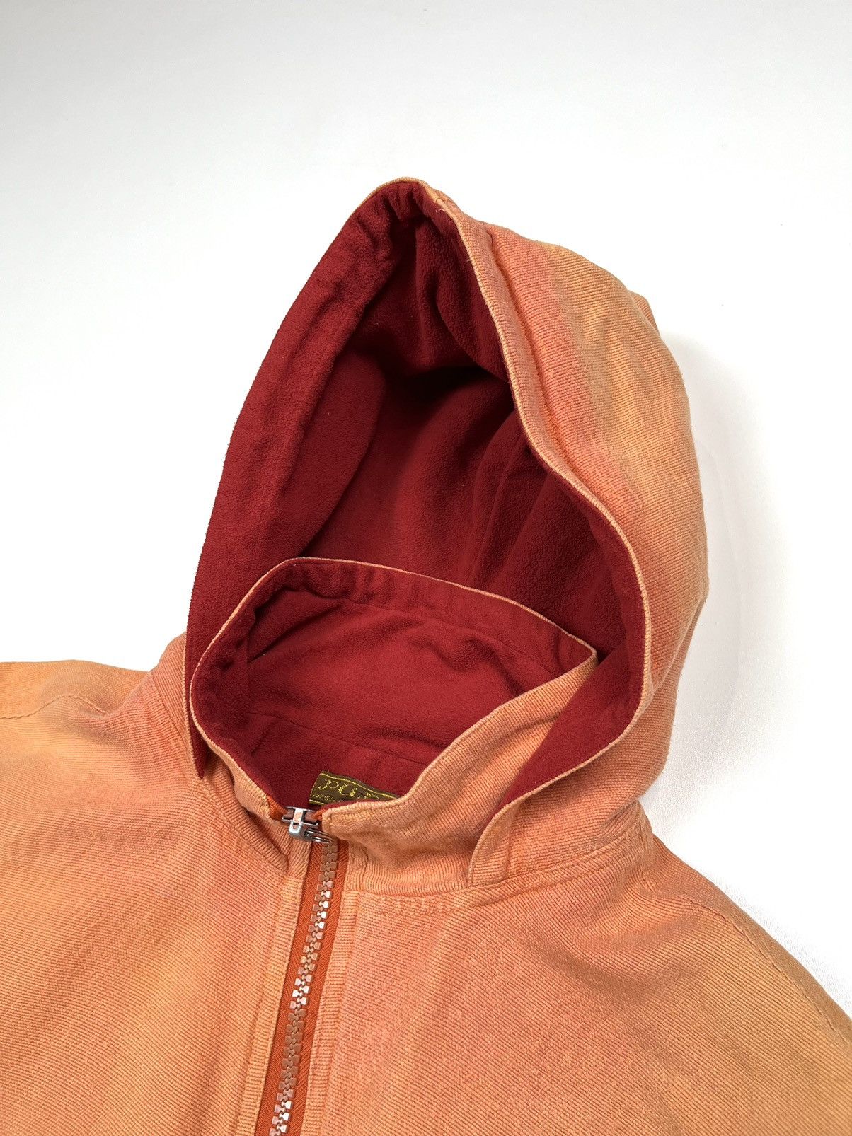 Other Vintage Asymmetrical Faded Peach Zip Hoodie Jacket Flared Size US M / EU 48-50 / 2 - 15 Thumbnail