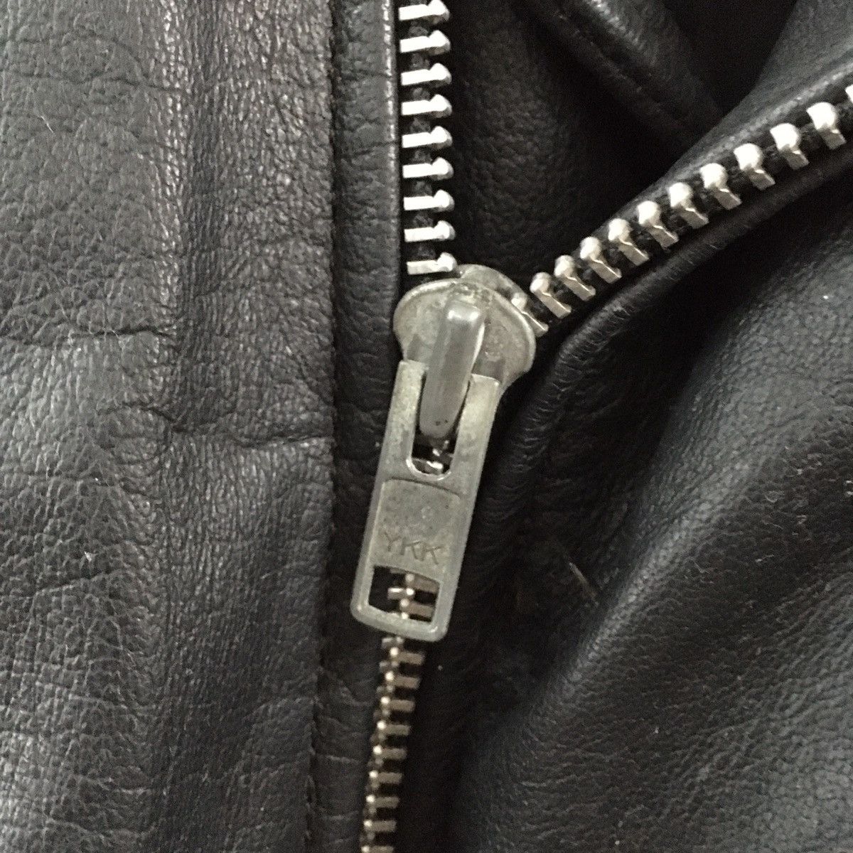 Genuine Leather Vintage Leather Jacket Double Collar Punk Style Size US S / EU 44-46 / 1 - 9 Thumbnail
