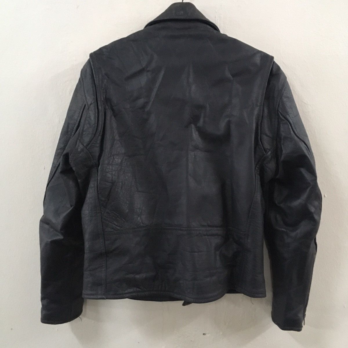 Genuine Leather Vintage Leather Jacket Double Collar Punk Style Size US S / EU 44-46 / 1 - 10 Thumbnail