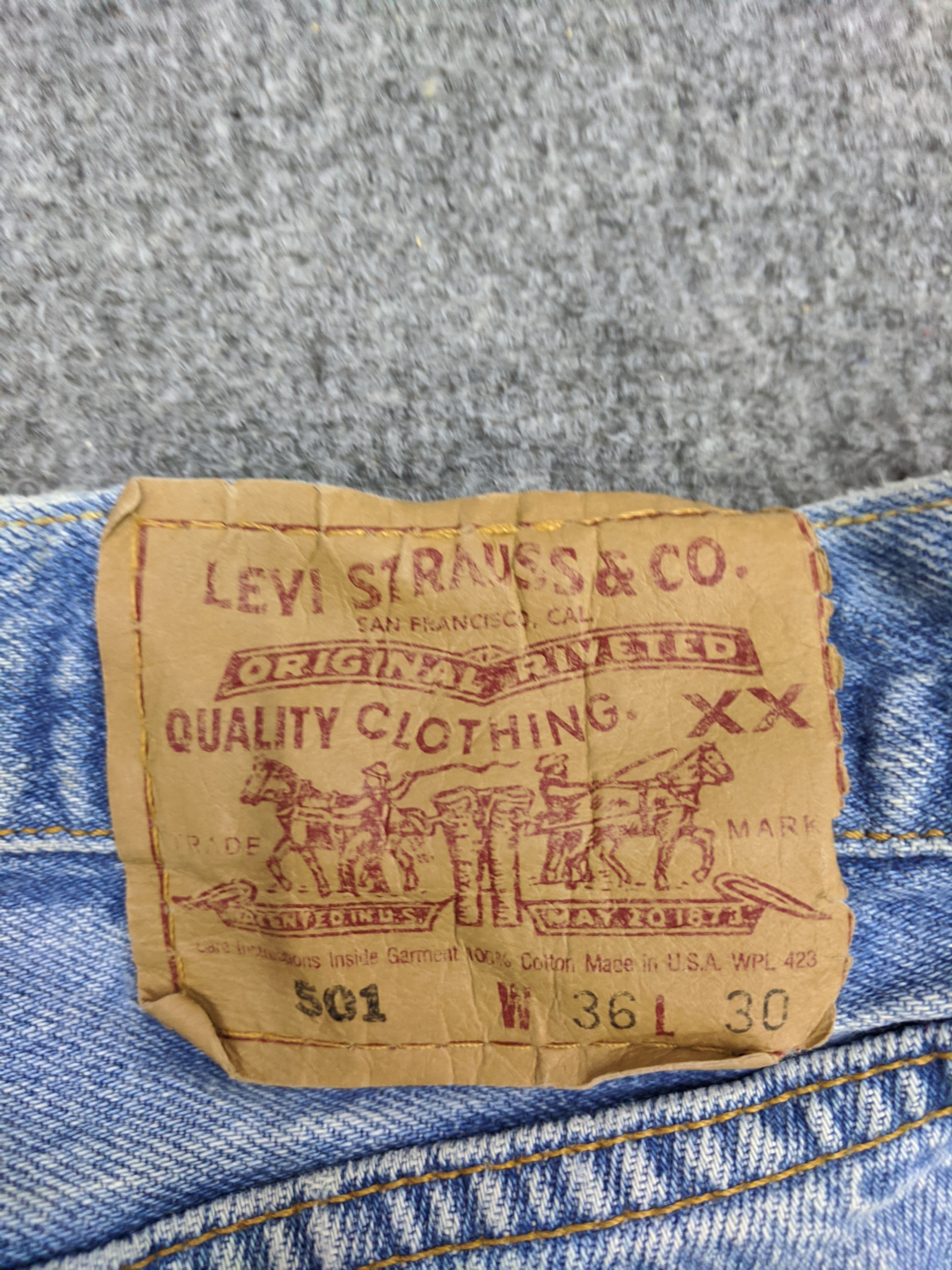 Levi's Vintage 90s Levis 501 Jeans DP0820 Size US 34 / EU 50 - 5 Thumbnail