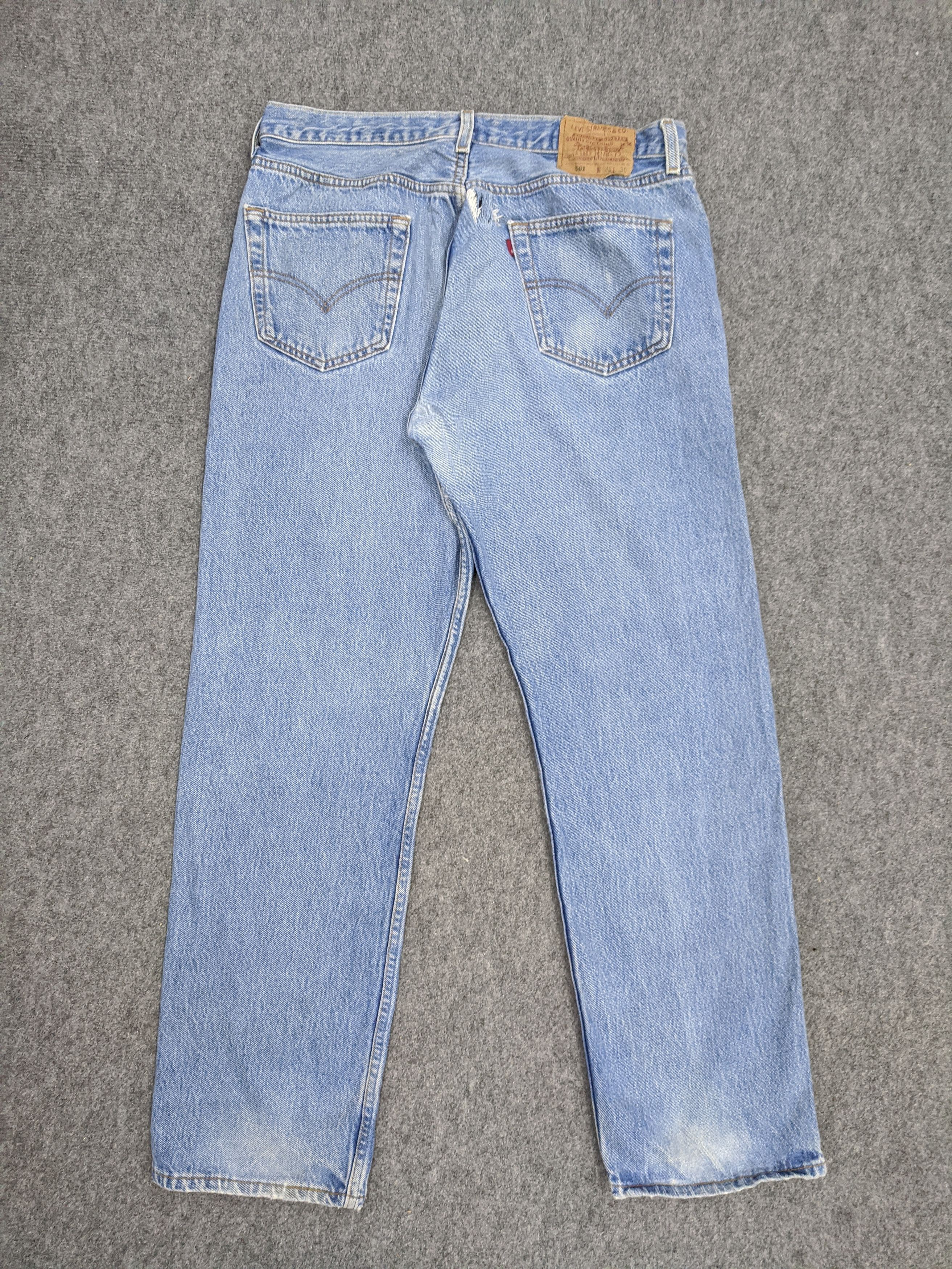 Levi's Vintage 90s Levis 501 Jeans DP0820 Size US 34 / EU 50 - 3 Thumbnail