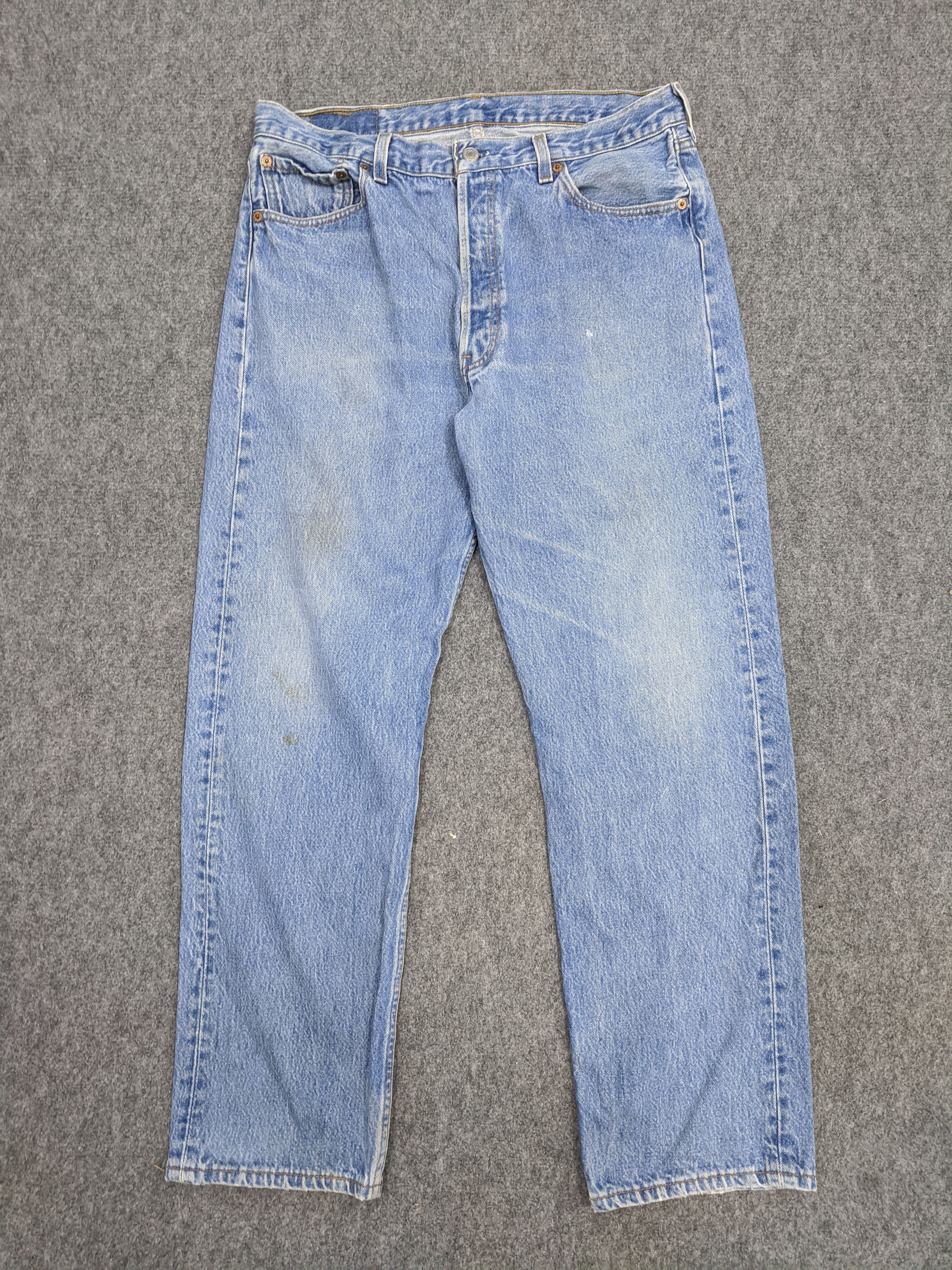 Levi's Vintage 90s Levis 501 Jeans DP0820 Size US 34 / EU 50 - 1 Thumbnail