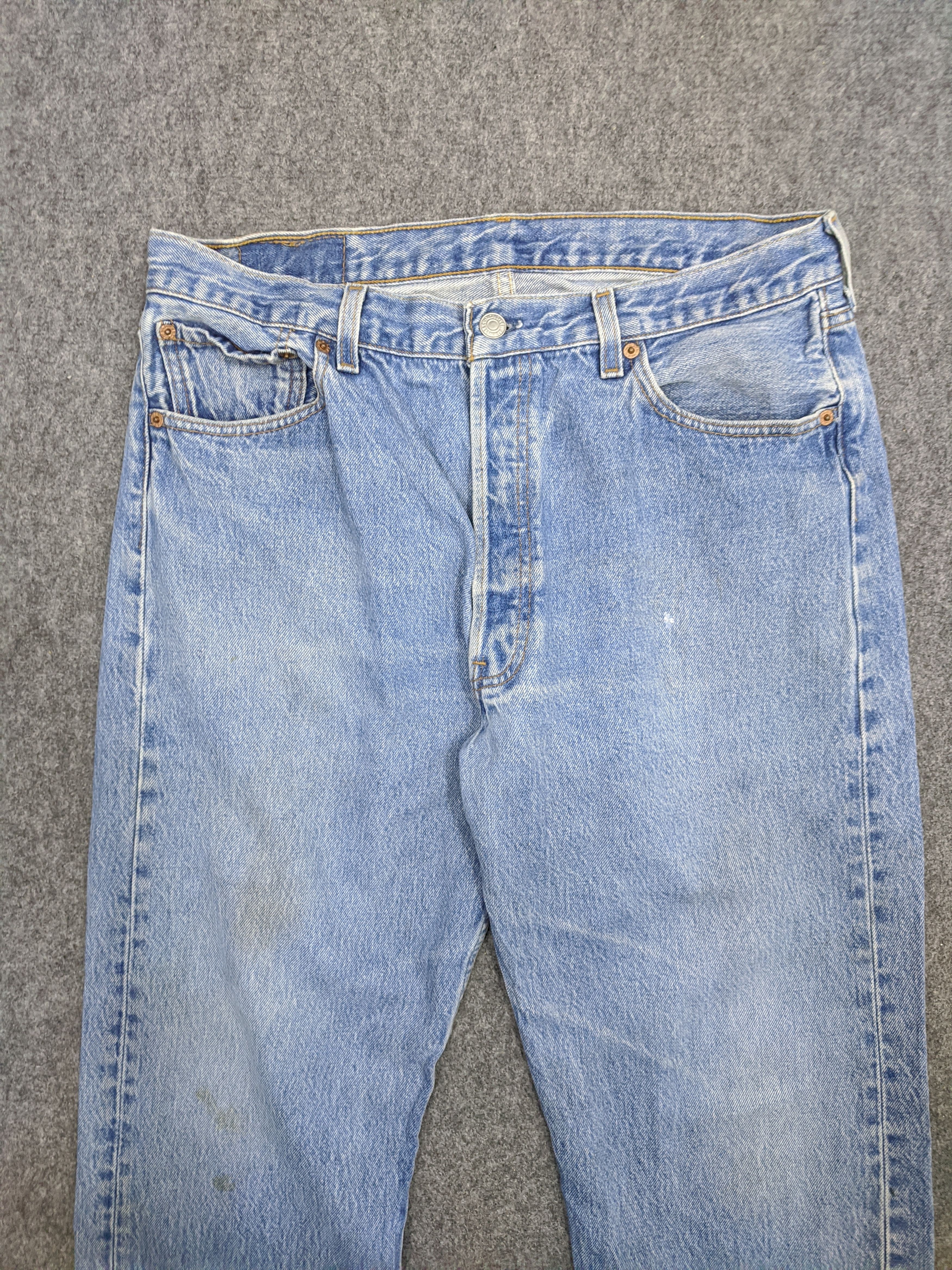Levi's Vintage 90s Levis 501 Jeans DP0820 Size US 34 / EU 50 - 2 Thumbnail