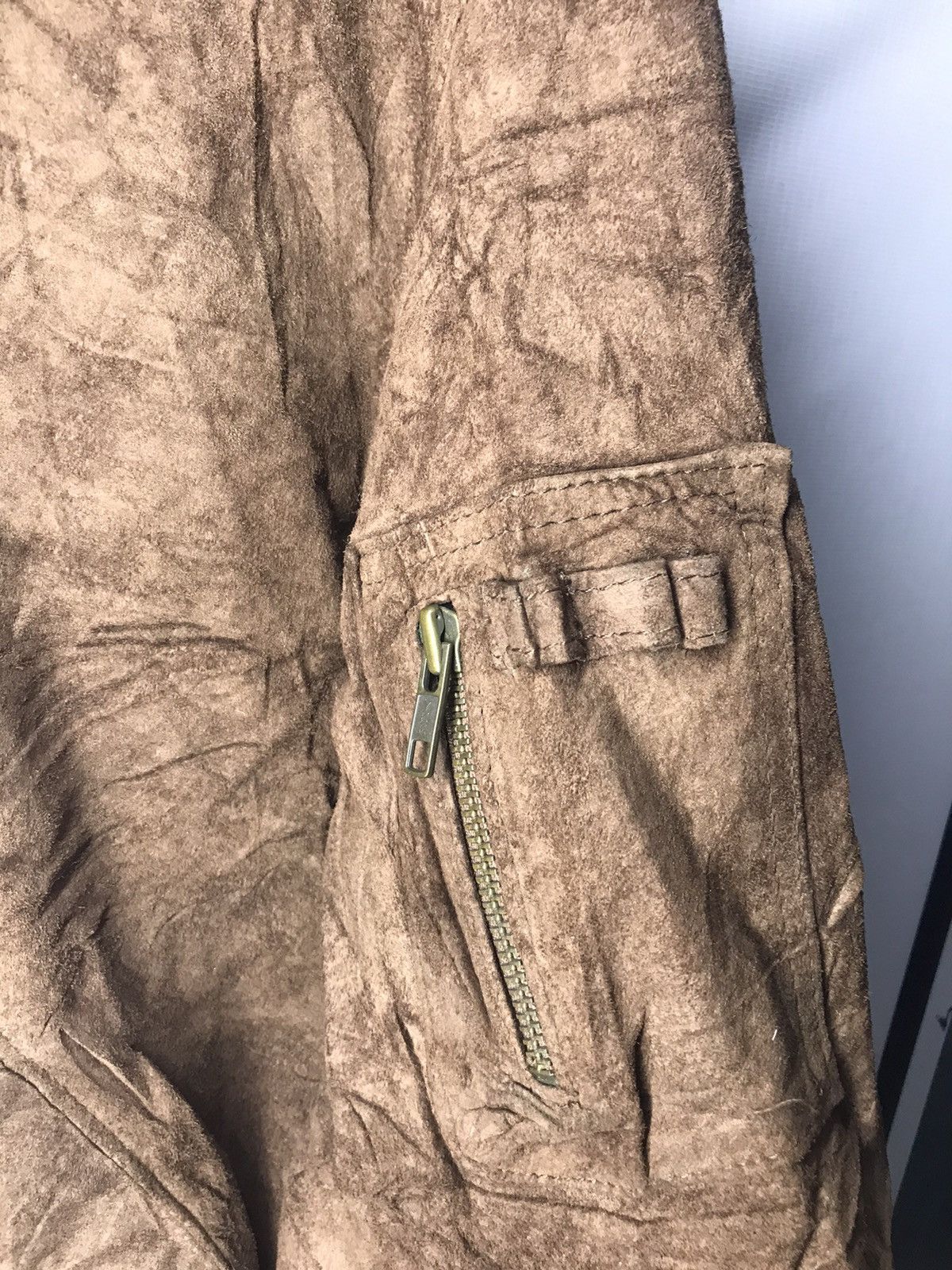 Leather × Vintage Flight Leather zipper jacket by Dgrace Size US M / EU 48-50 / 2 - 6 Thumbnail