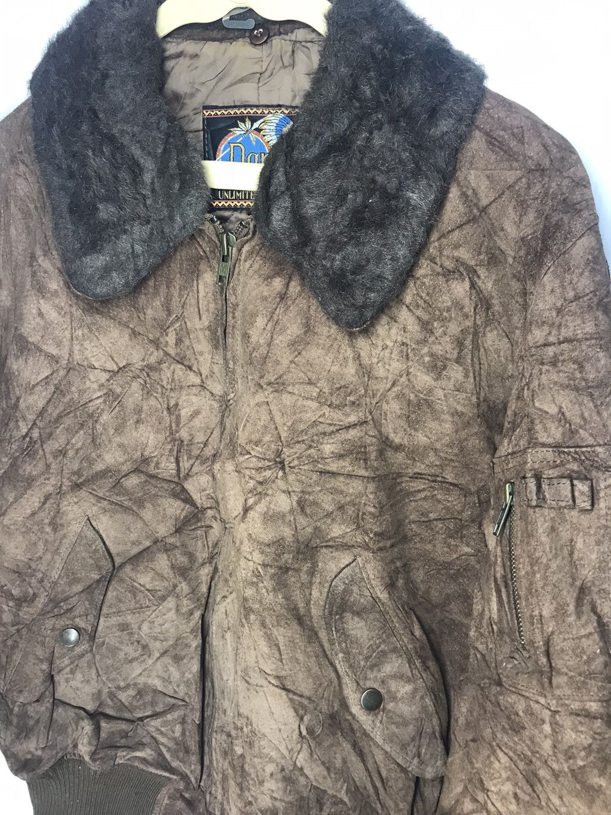 Leather × Vintage Flight Leather zipper jacket by Dgrace Size US M / EU 48-50 / 2 - 7 Thumbnail