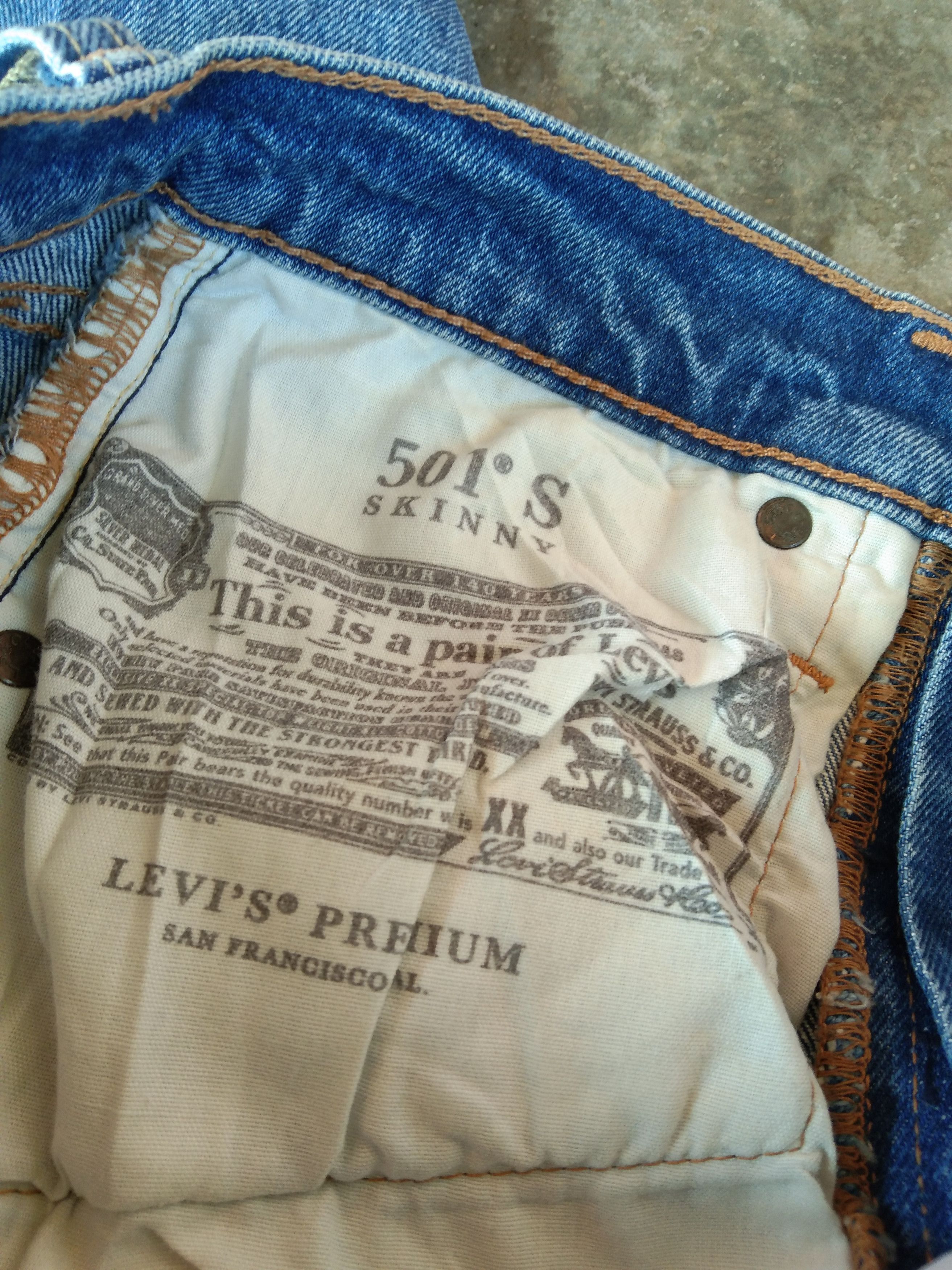 Levi's Vintage Levi's 501 Skinny Distressed Jeans 26x29 Size US 26 / EU 42 - 10 Thumbnail