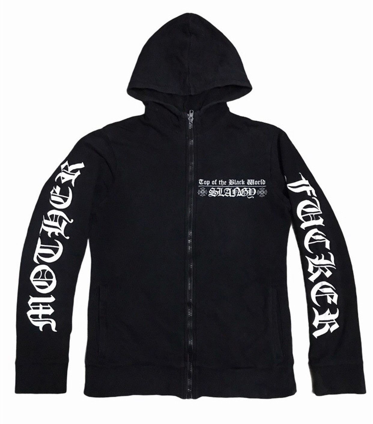 Japanese Brand × Vintage Vintage Slangy Inspired ch Design zipper hoodie Size US M / EU 48-50 / 2 - 2 Thumbnail