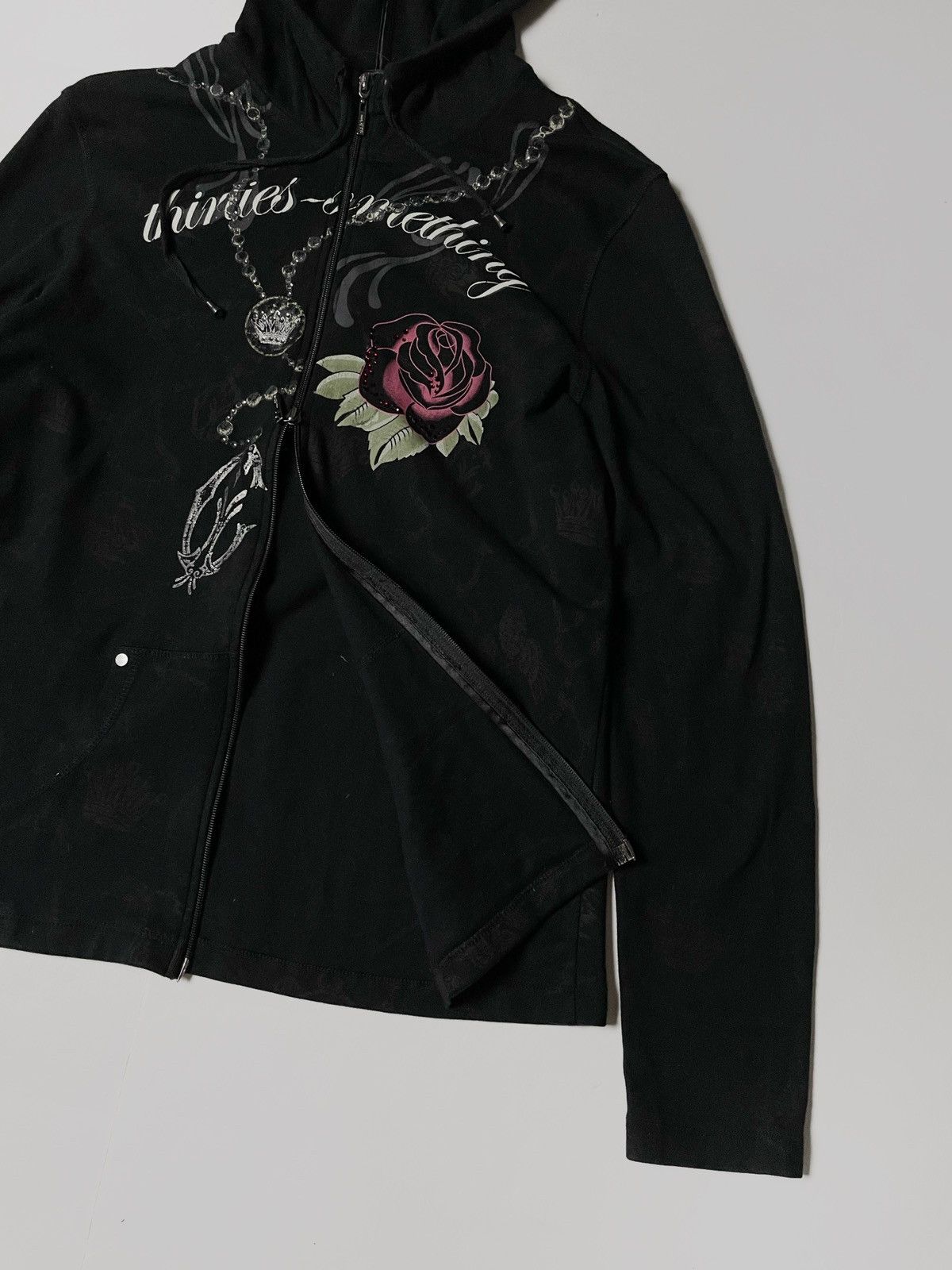 Japanese Brand Vintage zip hoodie 2TK Ed Hardy style Size L / US 10 / IT 46 - 5 Thumbnail